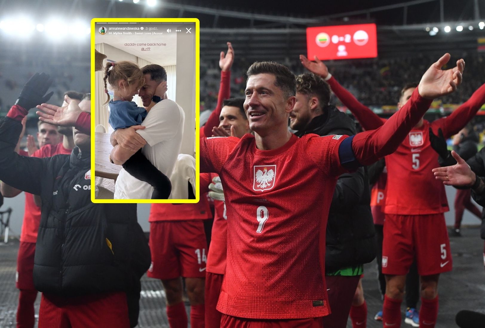 Lewandowska pokazała zdjęcie. Oto jak córka przywitała tatę po zgrupowaniu