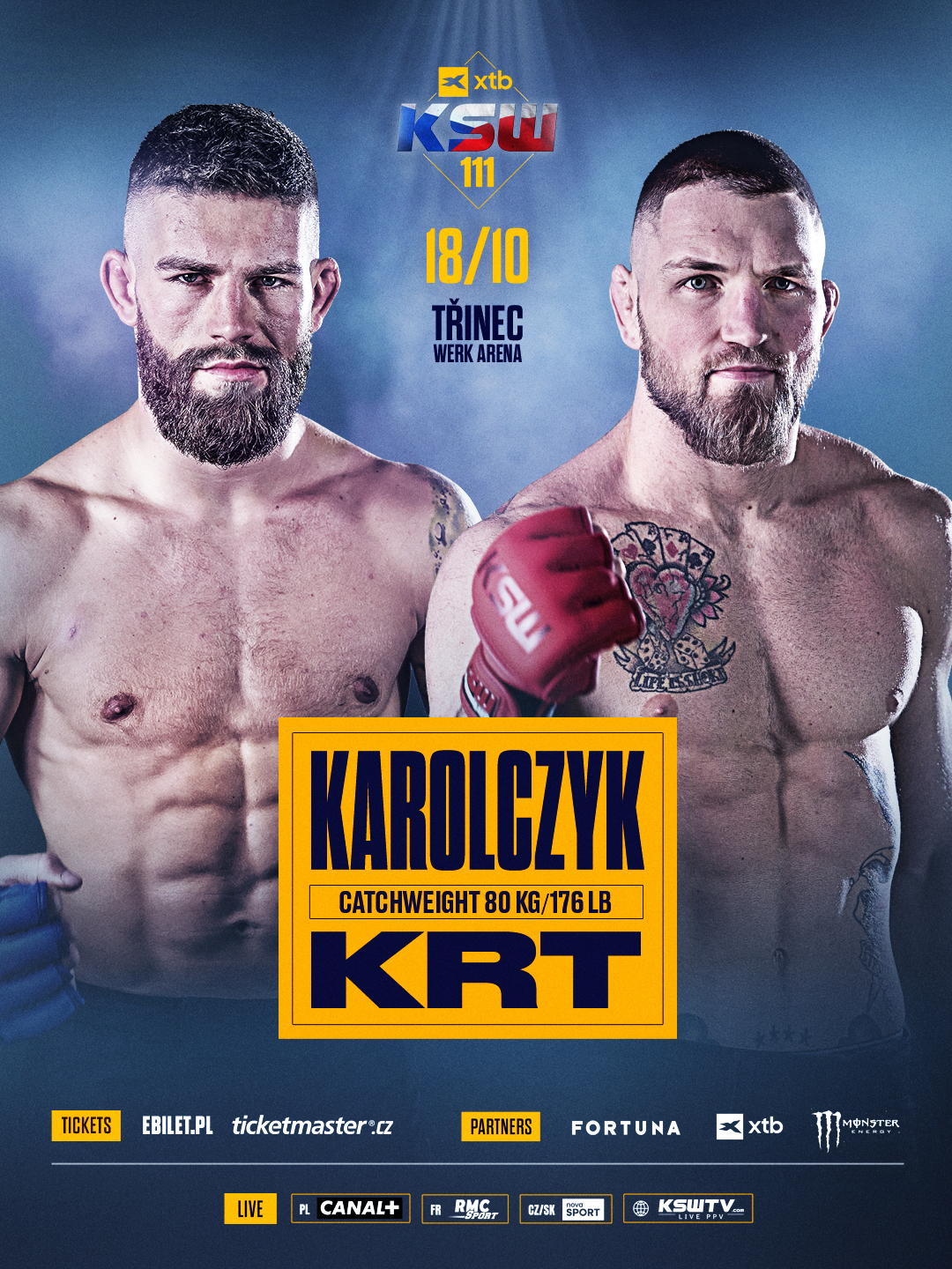 Zmiana w karcie walk KSW w Czechach. Polak z nowym rywalem