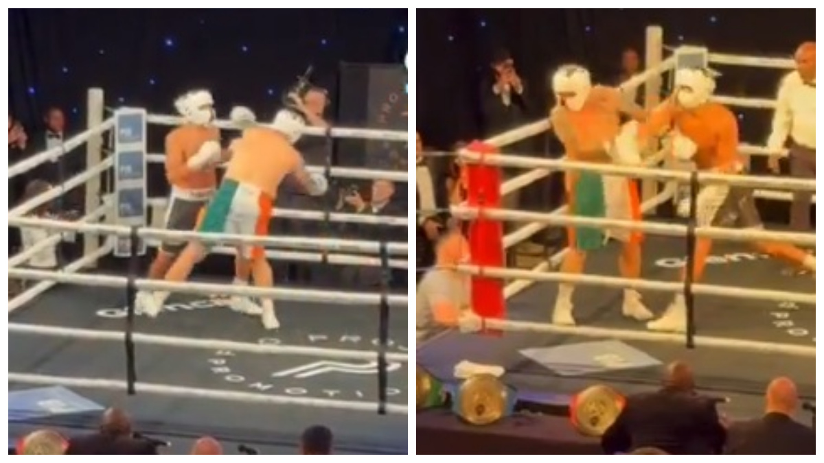 Byli piłkarze weszli do ringu. Skończyło się ciężkim nokautem