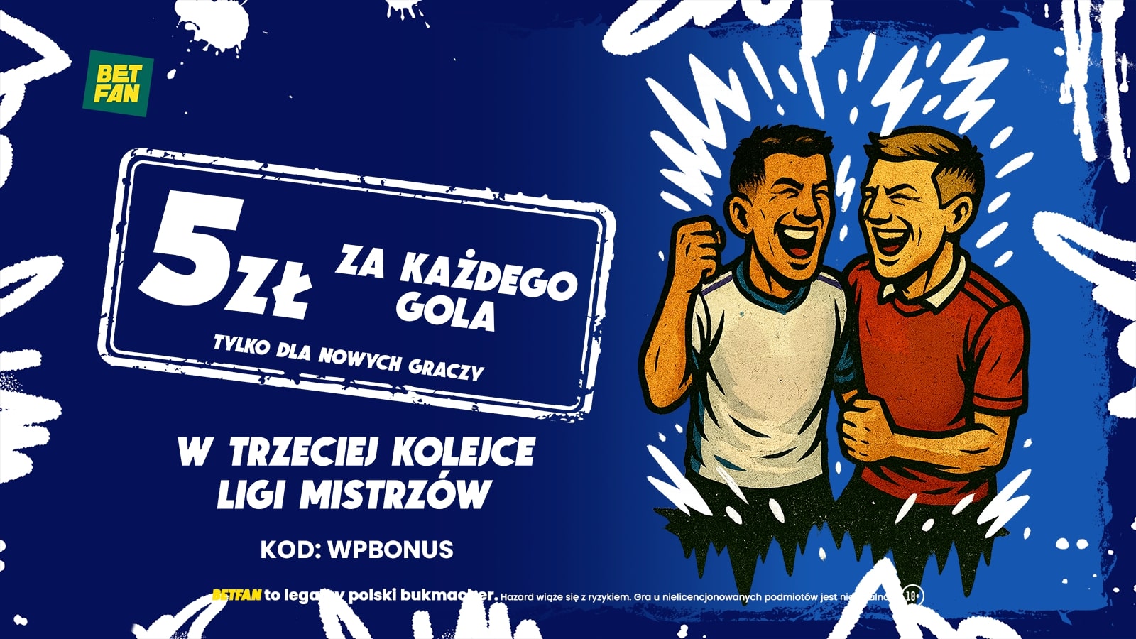 Zgarnij 5 zł za każdego gola w 3. kolejce Ligi Mistrzów od BETFAN!