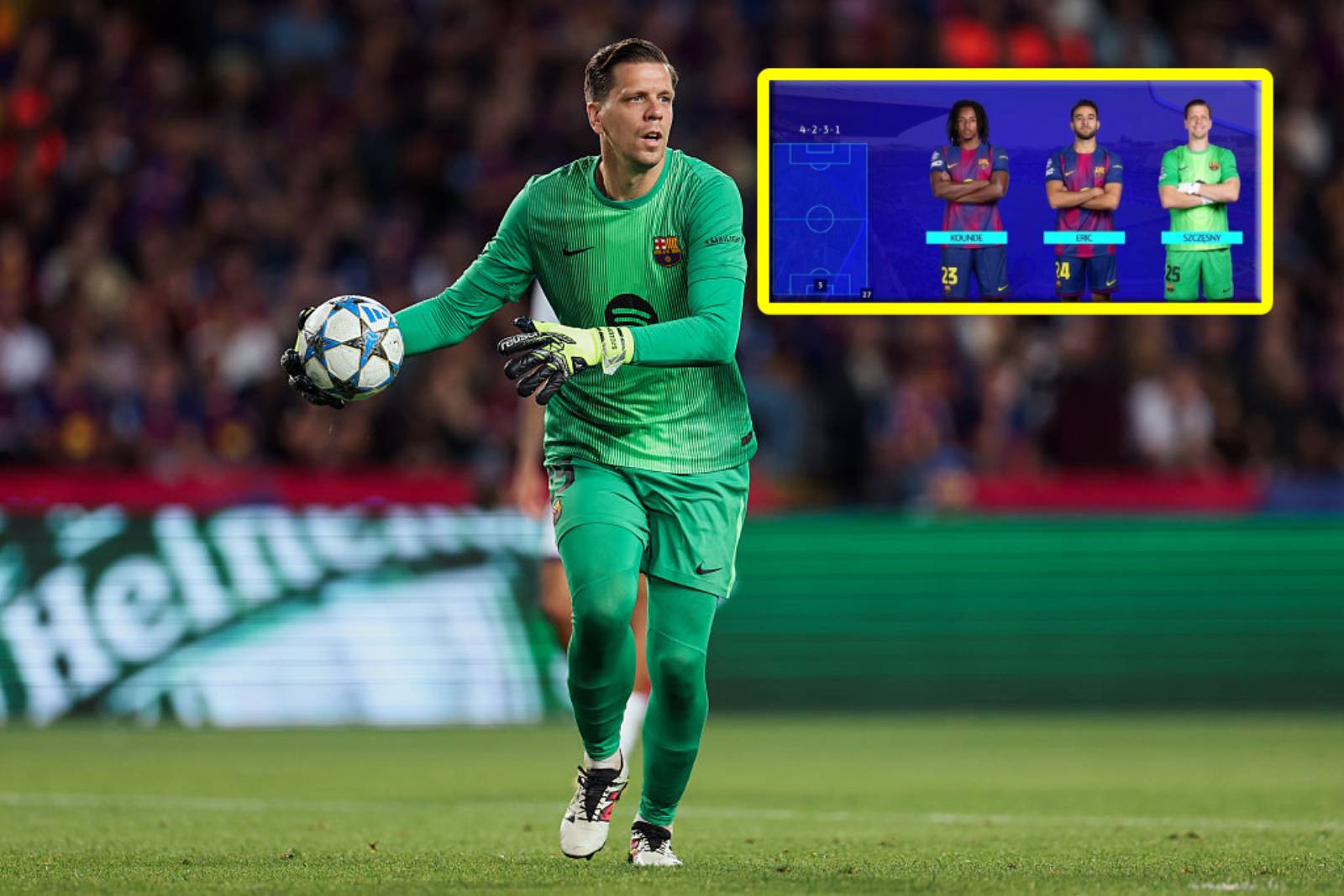 Nie do wiary! Tylko spójrz, gdzie "wystawili" Szczęsnego w składzie Barcelony