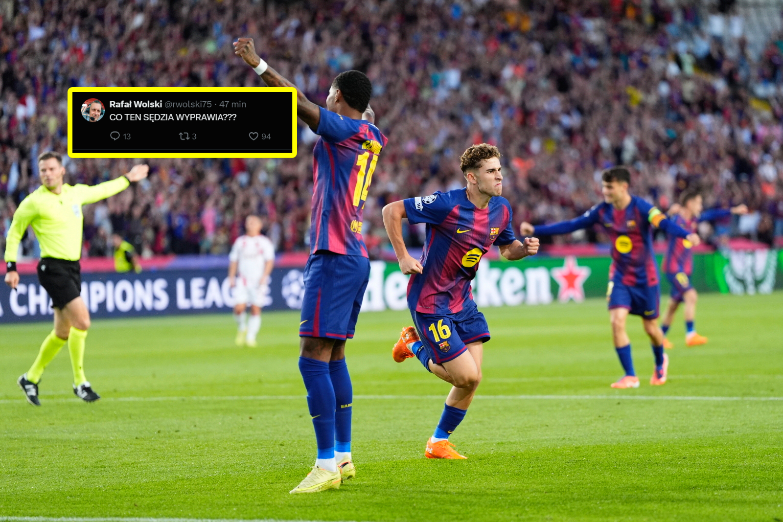 "Co ten sędzia wyprawia?". Burza w sieci po meczu FC Barcelony