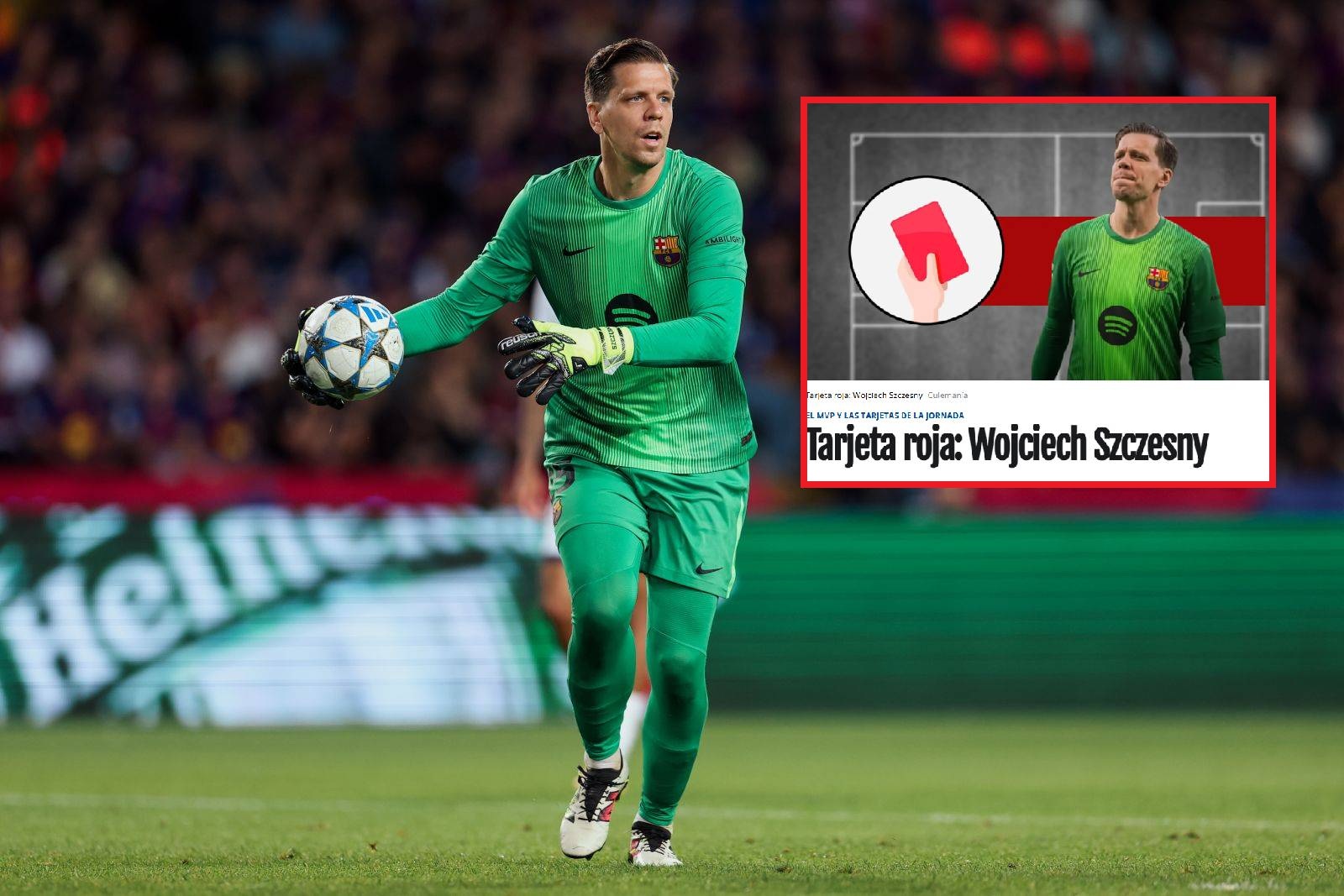 Szczęsny z "czerwoną kartką". Hiszpanie nie mają wątpliwości