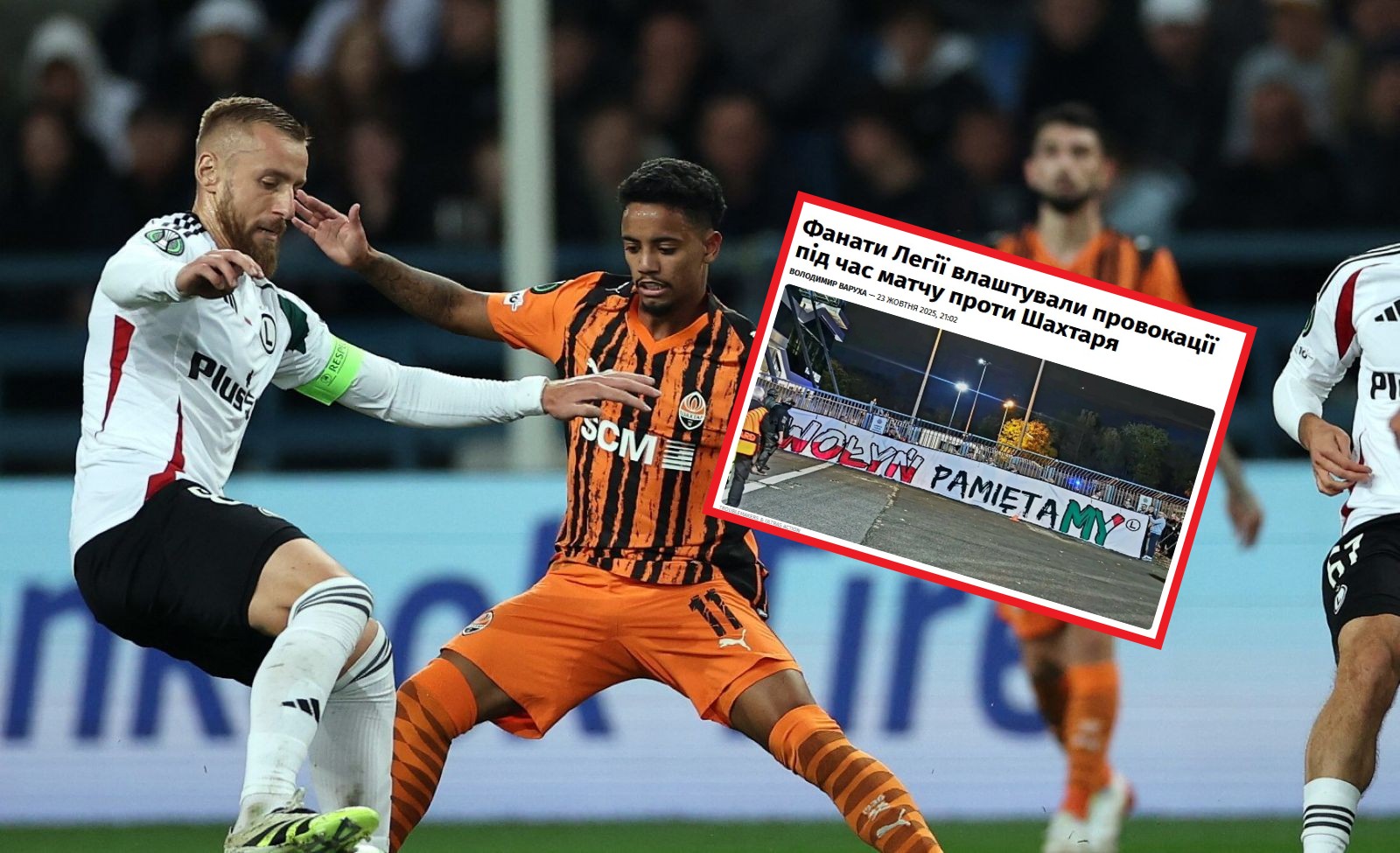 Ukraińcy piszą o meczu z Legią. Zauważyli, co robili kibice. "Prowokacja"