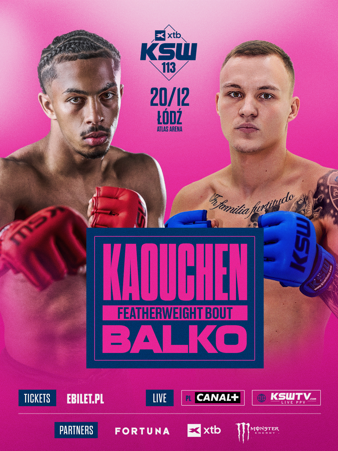 Niepokonane talenty w akcji. Znamy walkę otwarcia XTB KSW 113