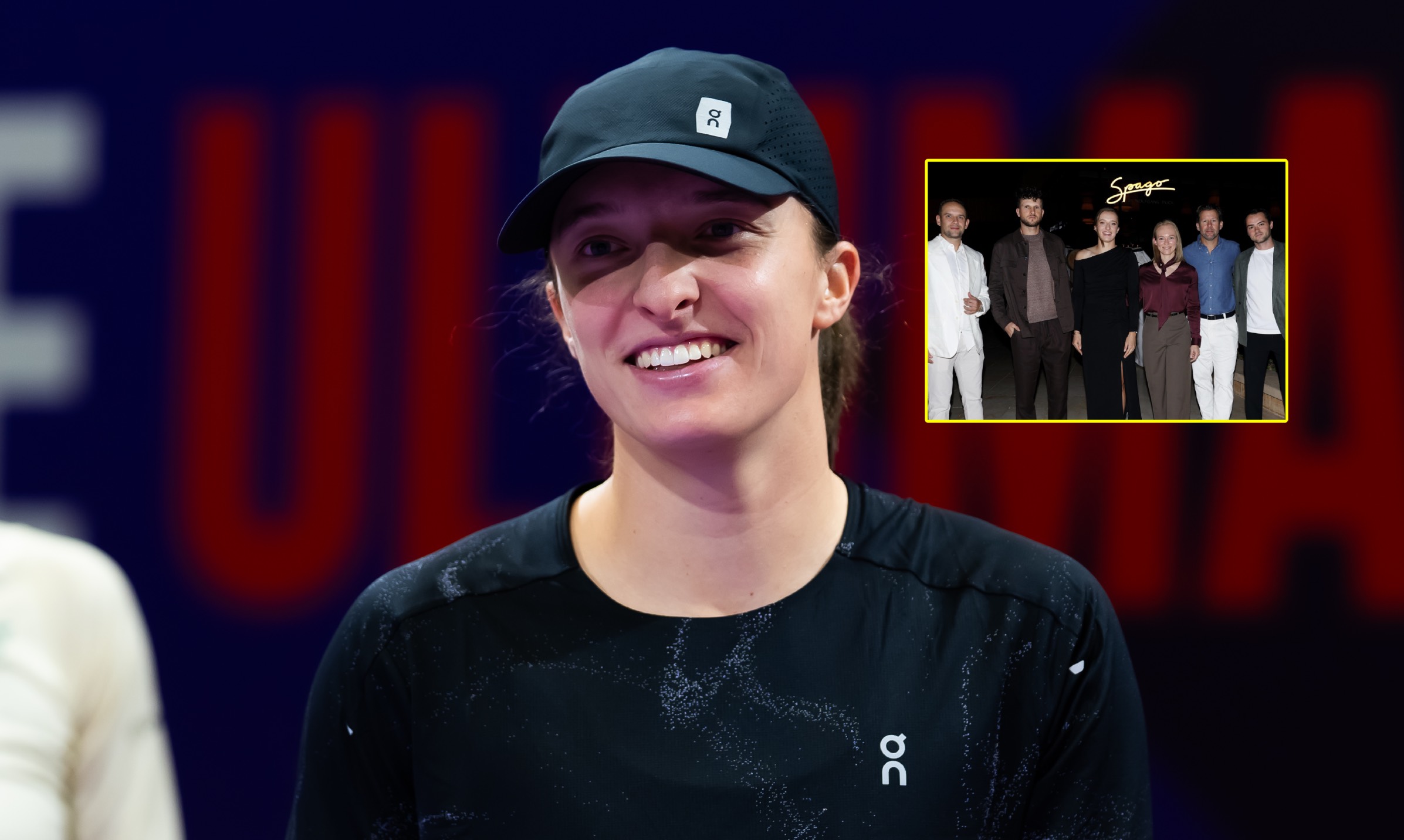 W takim stroju pojawiła się na kolacji. Kibice pod wrażeniem Świątek