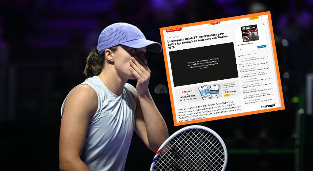 "Jeszcze bardziej imponujące". Media po porażce Świątek