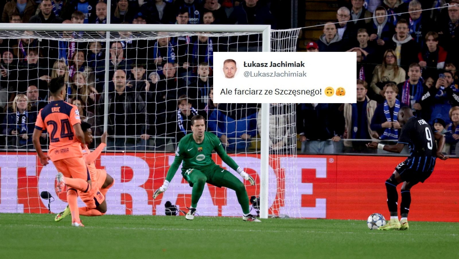 "Ale farciarz ze Szczęsnego". Gorąco na X po meczu Barcelony