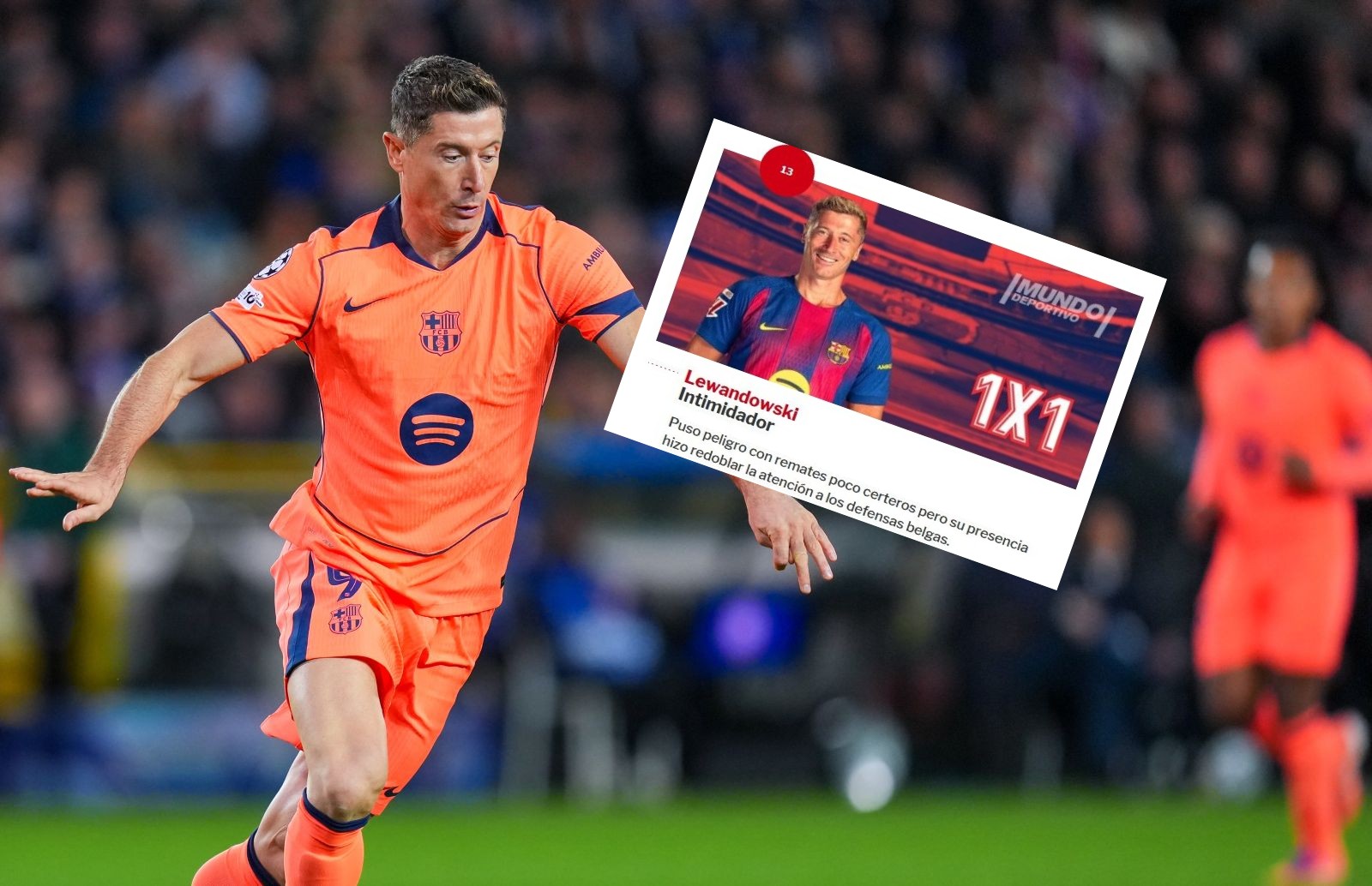 Zagrał ponad pół godziny. Tak Hiszpanie piszą o Lewandowskim