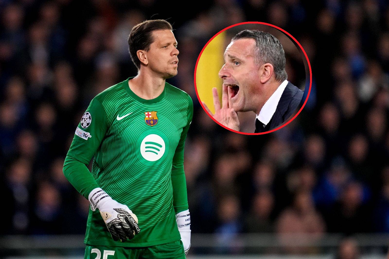 Króciutko. Trener Club Brugge skomentował kontrowersję ze Szczęsnym