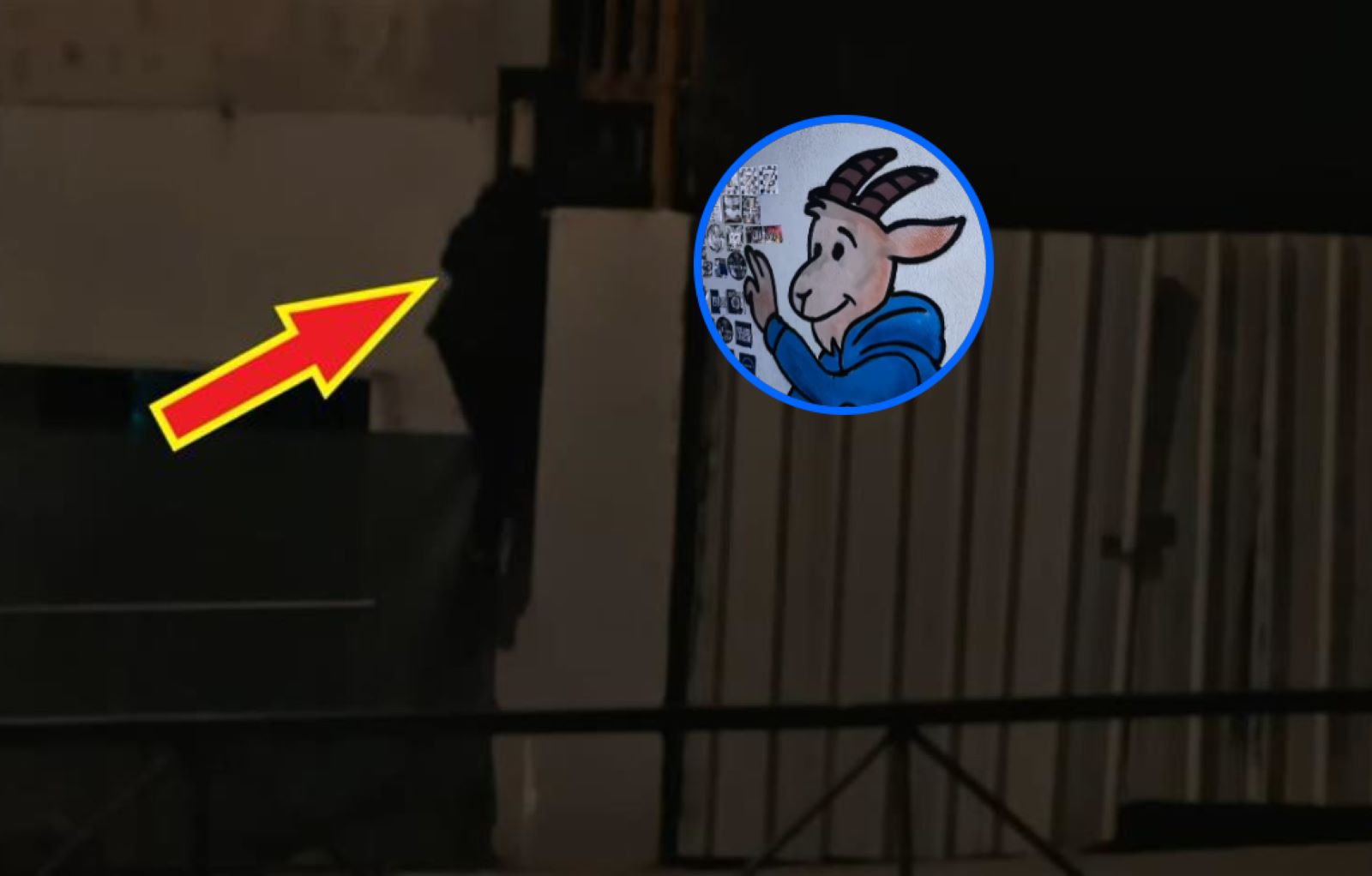 Zakradł się na stadion rywala Lecha. Oto, co po sobie zostawił