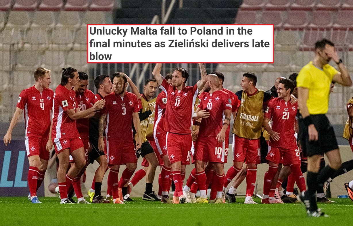 Rozpacz na Malcie po meczu z Polską. Piszą o "złamanym sercu"