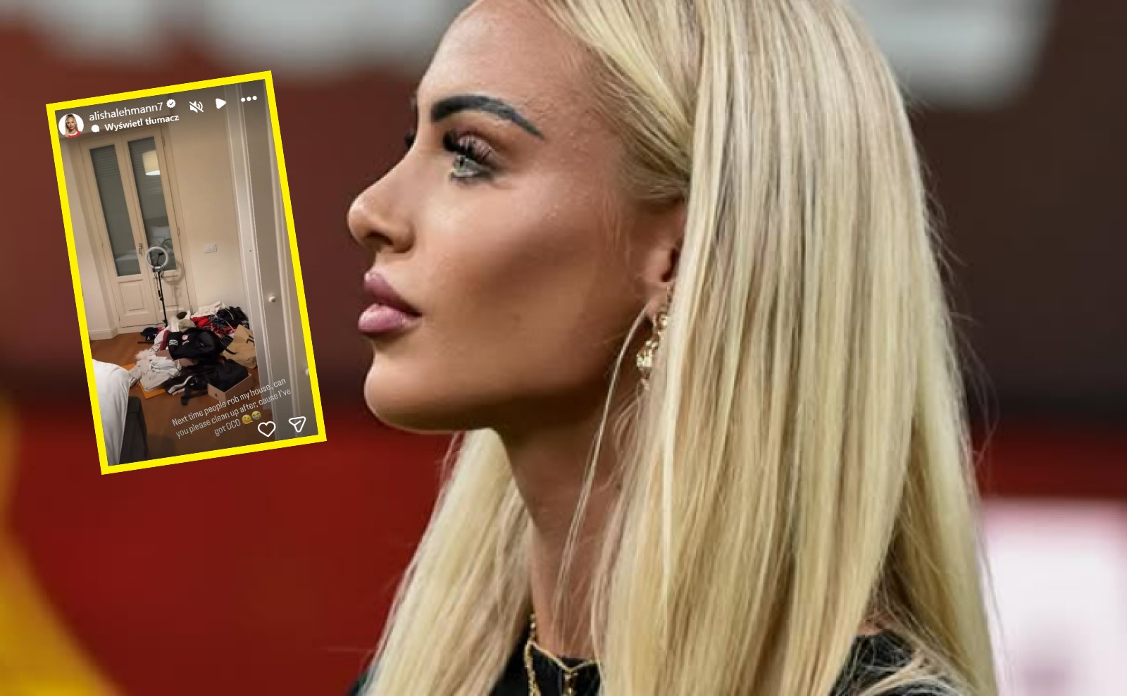 Słynna piłkarka padła ofiarą włamywaczy. Pokazała zdemolowaną sypialnię