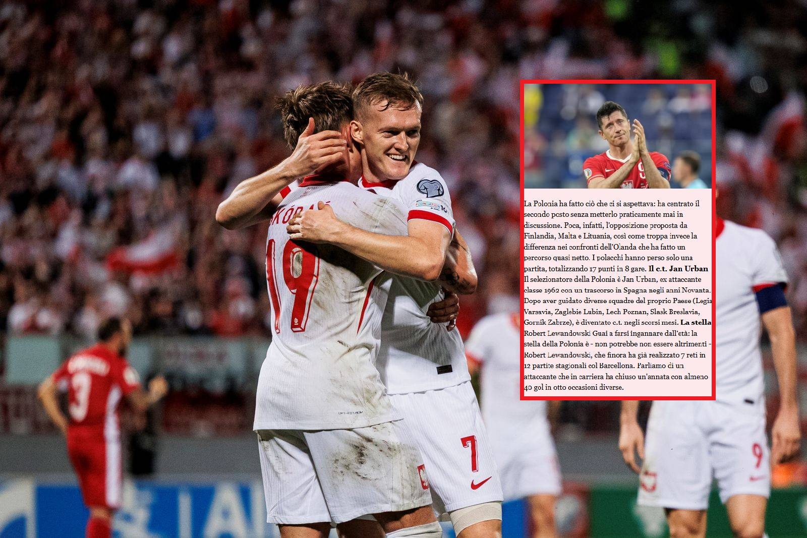 Z Włochami możemy zagrać o mundial. Tak piszą o Polsce