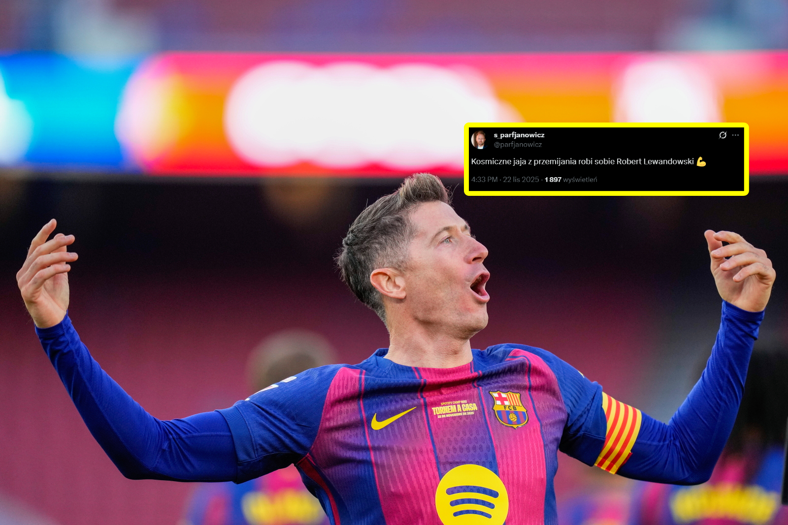 "Kosmiczne jaja". W sieci poruszenie po tym co zrobił Lewandowski