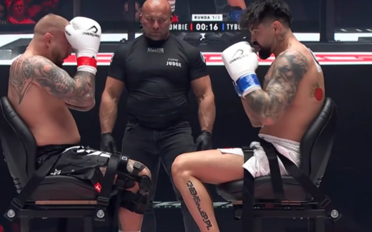 Historyczna walka na FAME. Byli przymocowani do krzeseł