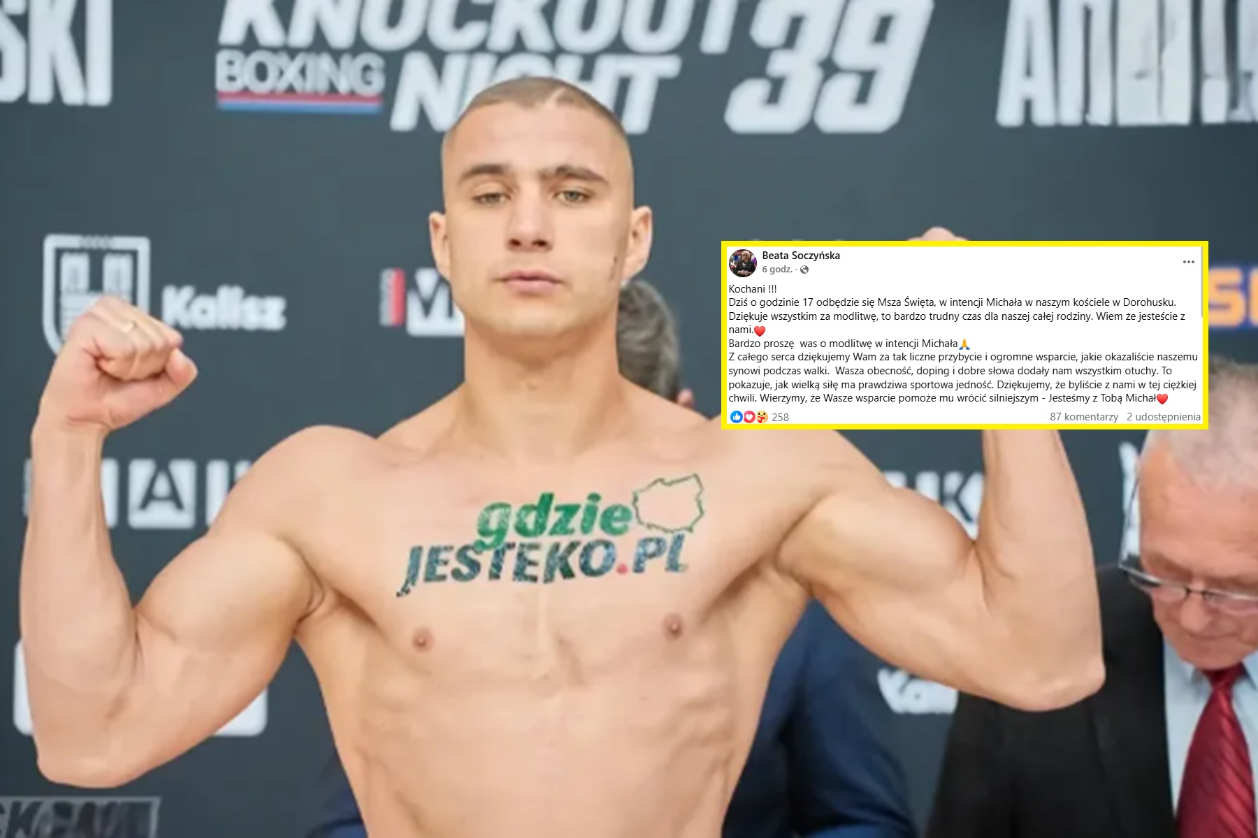 Przejmujący wpis mamy polskiego sportowca. "Bardzo proszę o modlitwę"