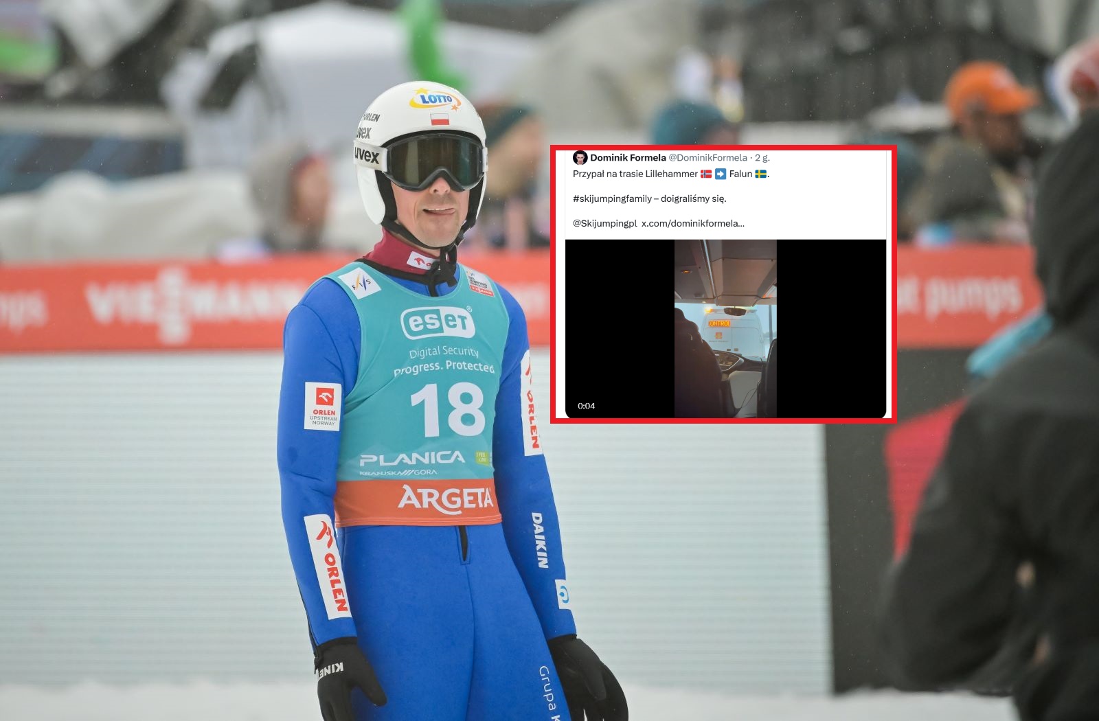 Problemy polskich skoczków. Autokar zatrzymany przy granicy