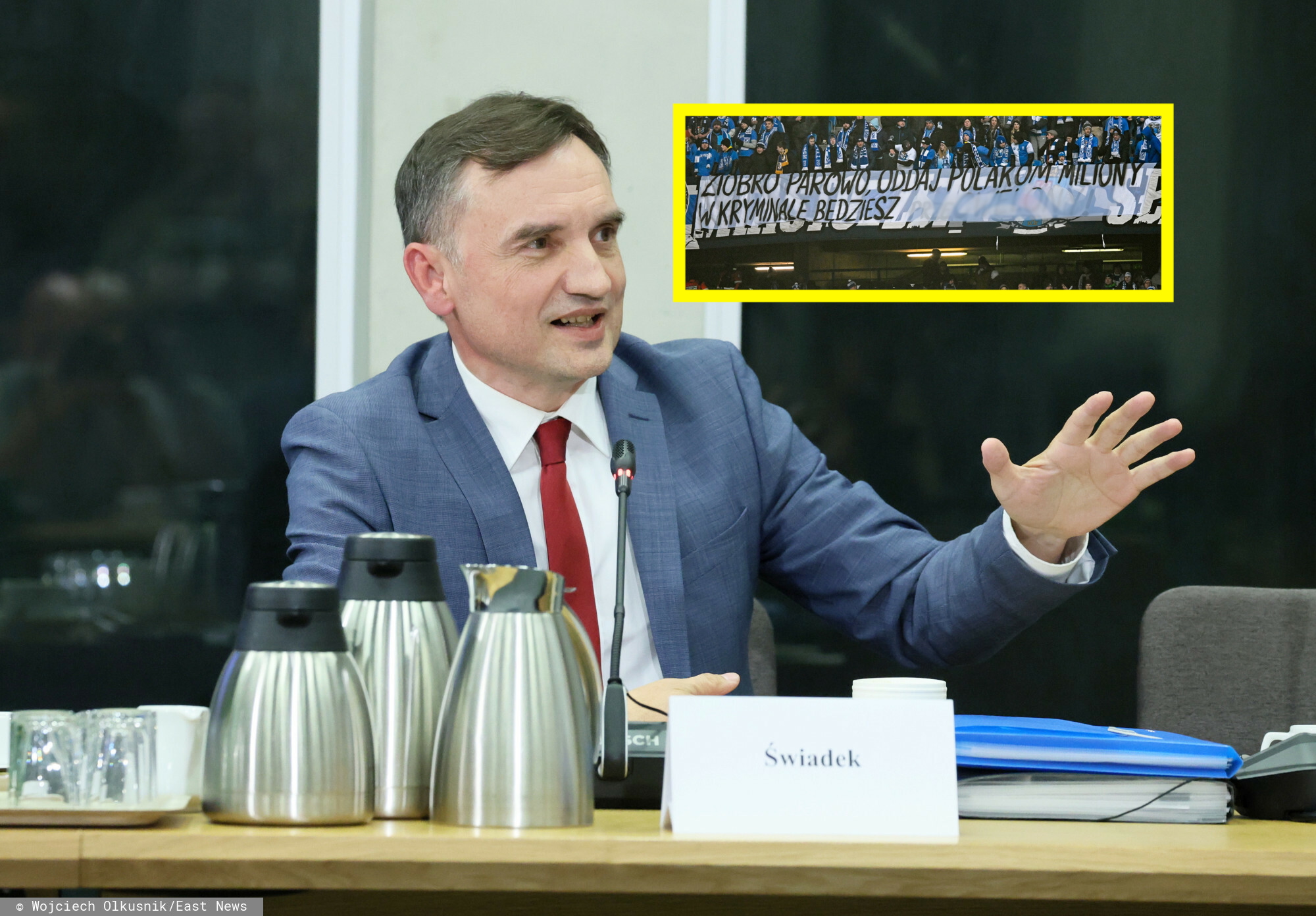 Kibice zwrócili się przeciwko Ziobrze. "Tam jest brudna gra o pieniądze"