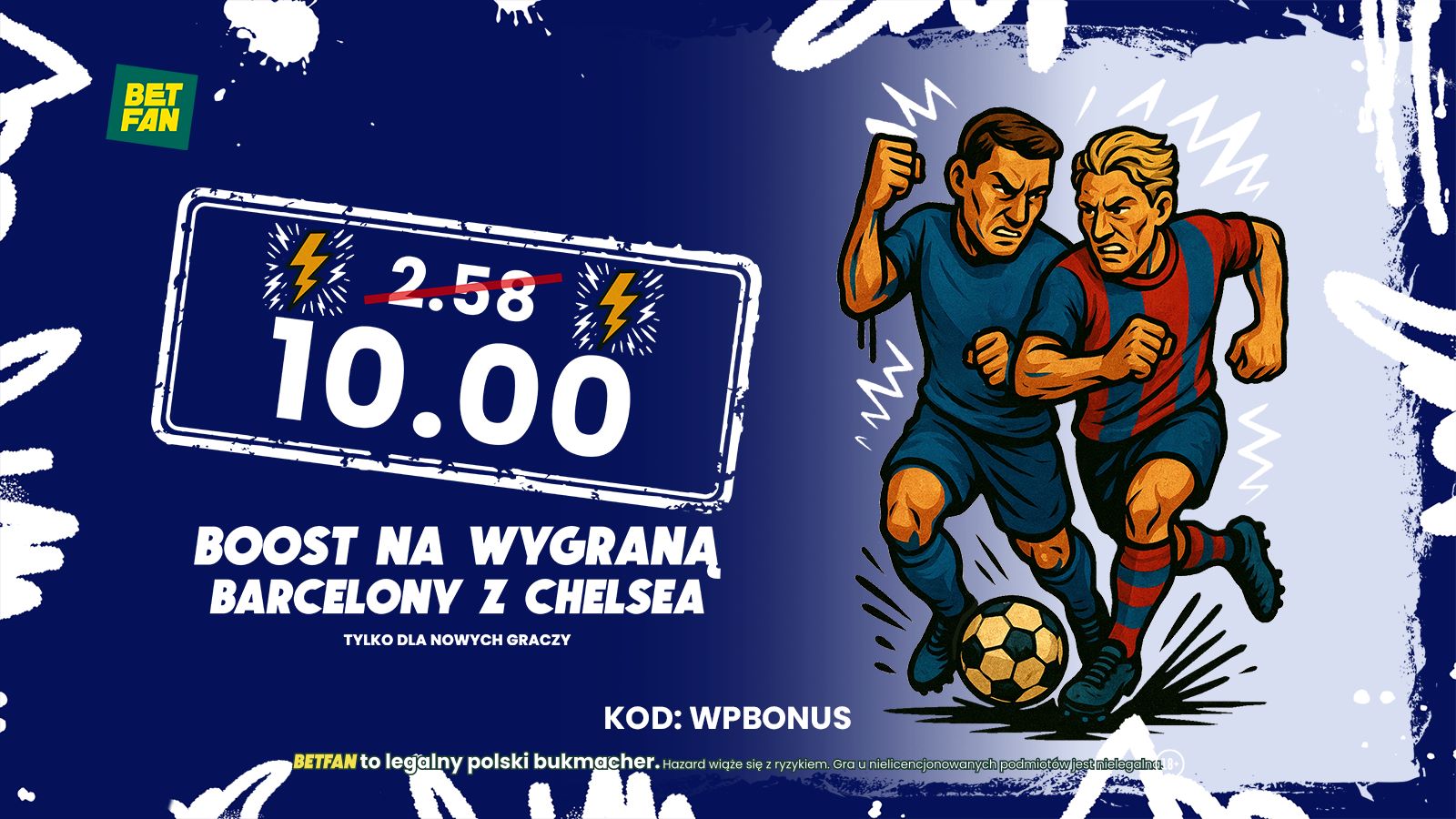 Tylko dzisiaj! Graj mega kurs 10.00 na wygraną Barcelony z Chelsea