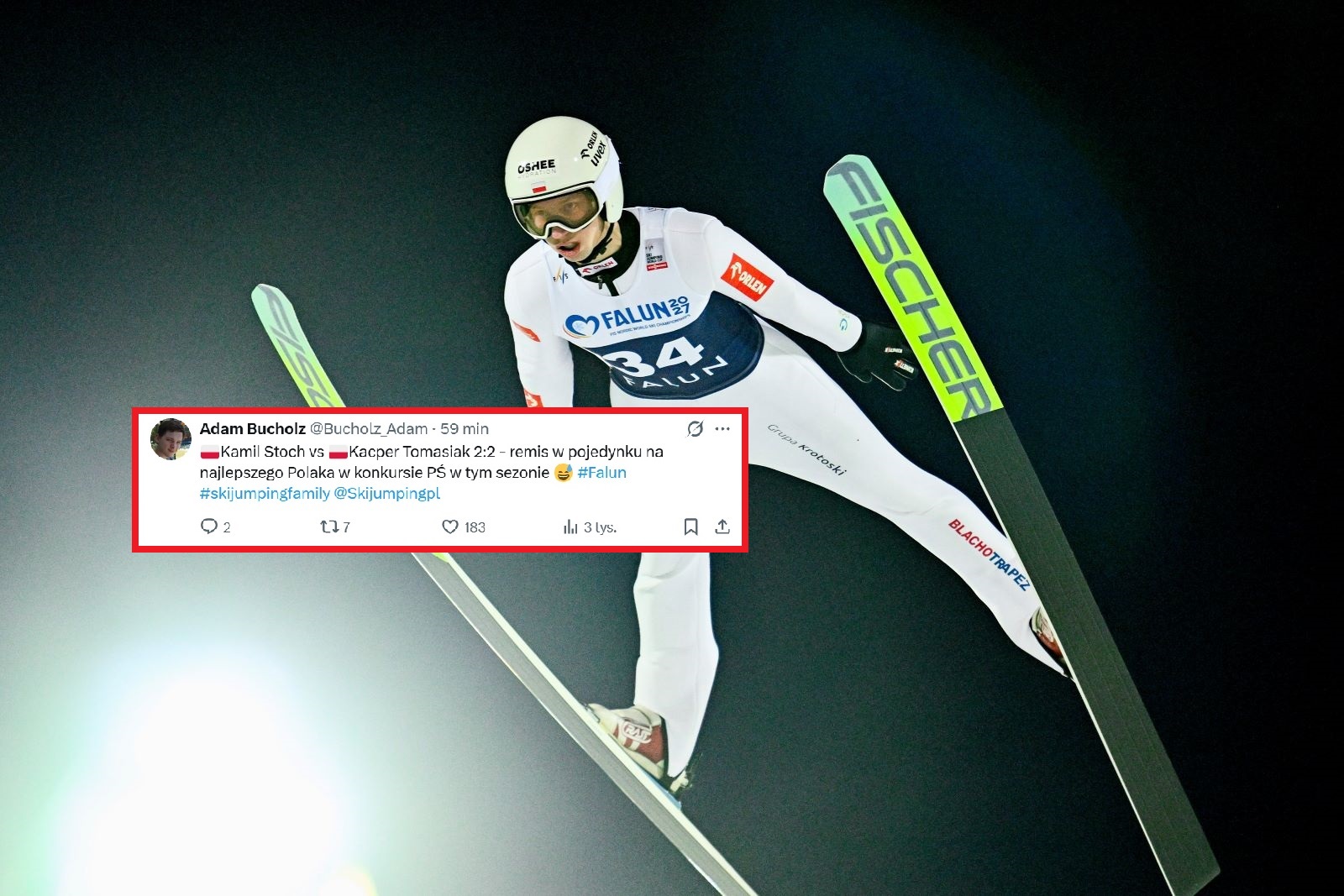 "Stoch - Tomasiak 2:2". Tak eksperci komentują konkurs w Falun