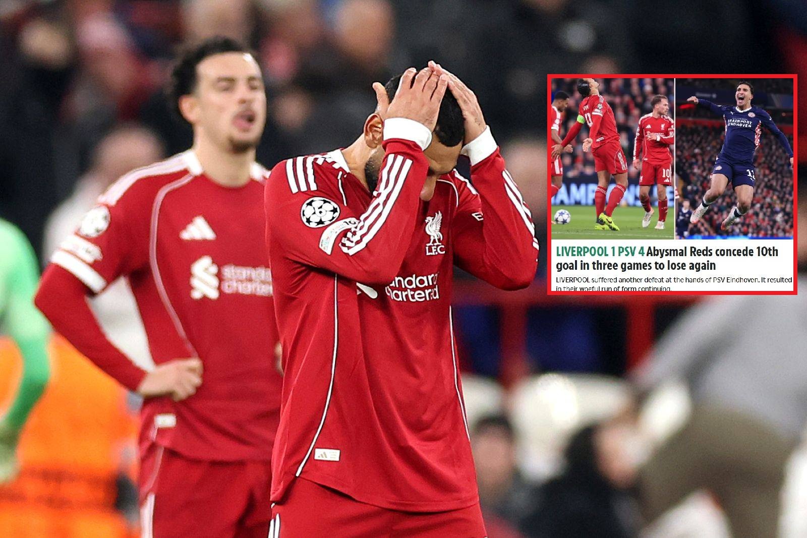 "Koszmar". Anglicy grzmią po blamażu Liverpoolu w Lidze Mistrzów