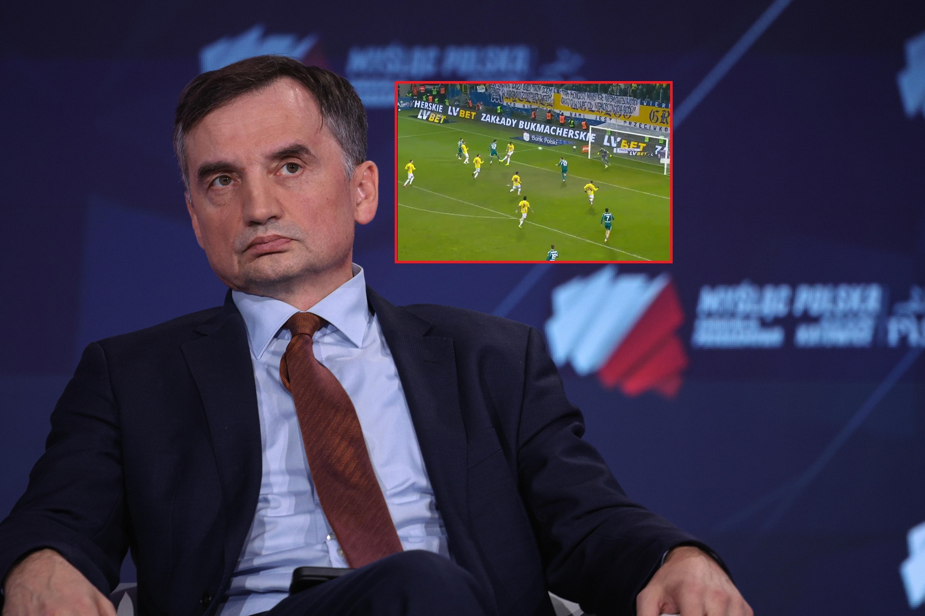 I znów wycelowali w Ziobrę. Tylko spójrz, co pojawiło się na meczu w Lublinie