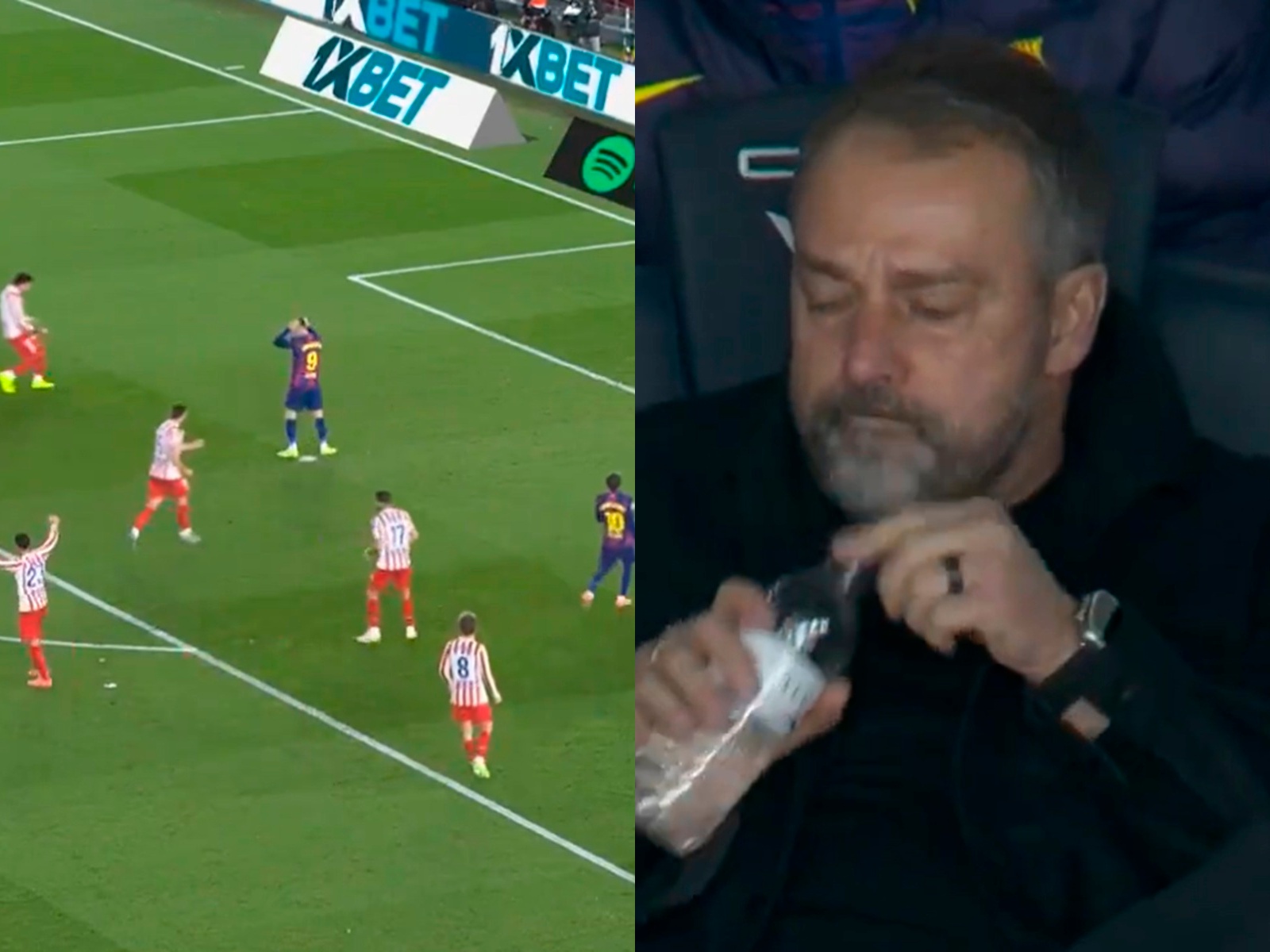 Szybko go pokazali. Oto reakcja Flicka na zmarnowanego karnego "Lewego"