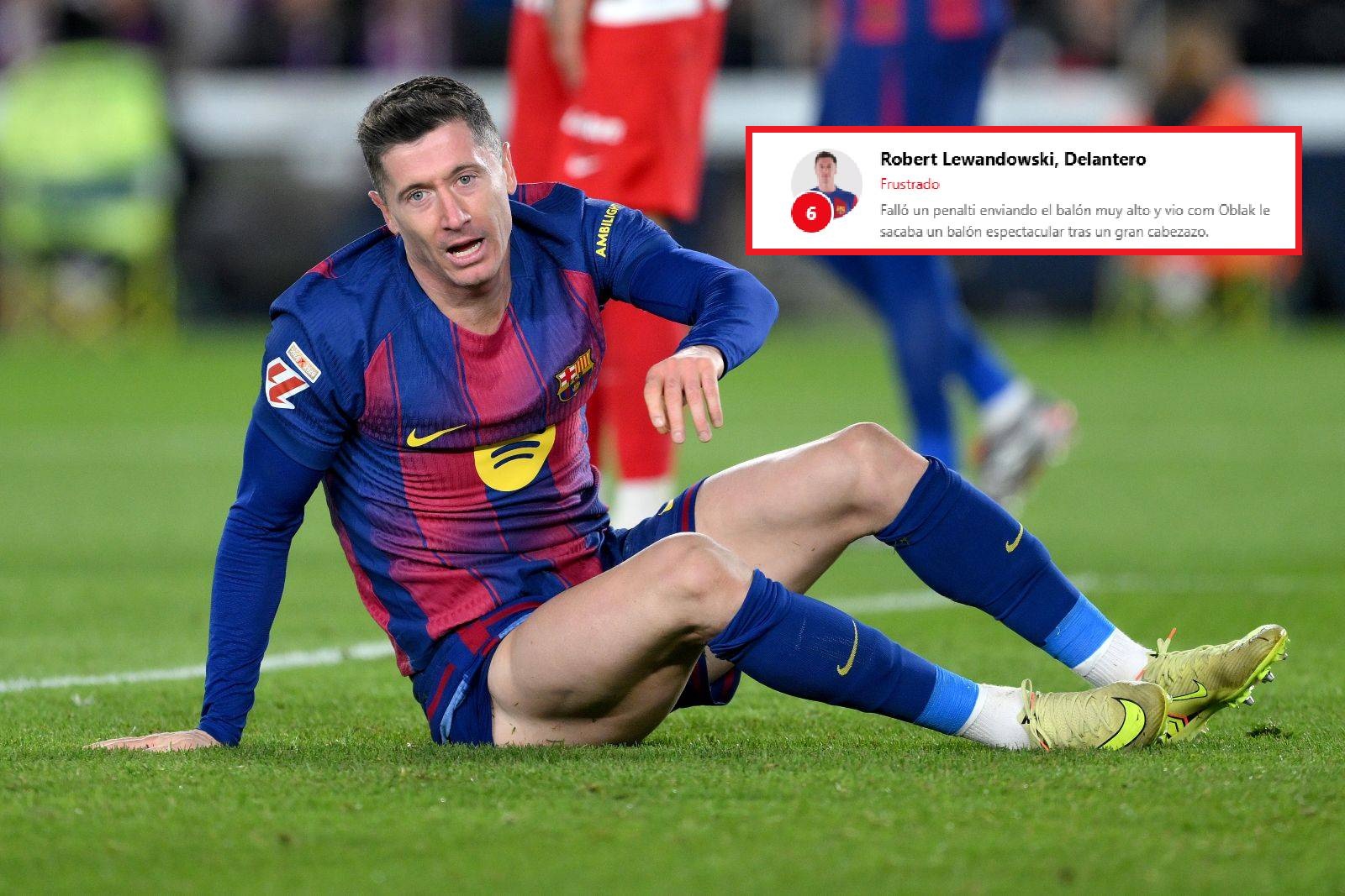 Fatalne pudło Lewandowskiego. Oceny Hiszpanów mogą zaskakiwać