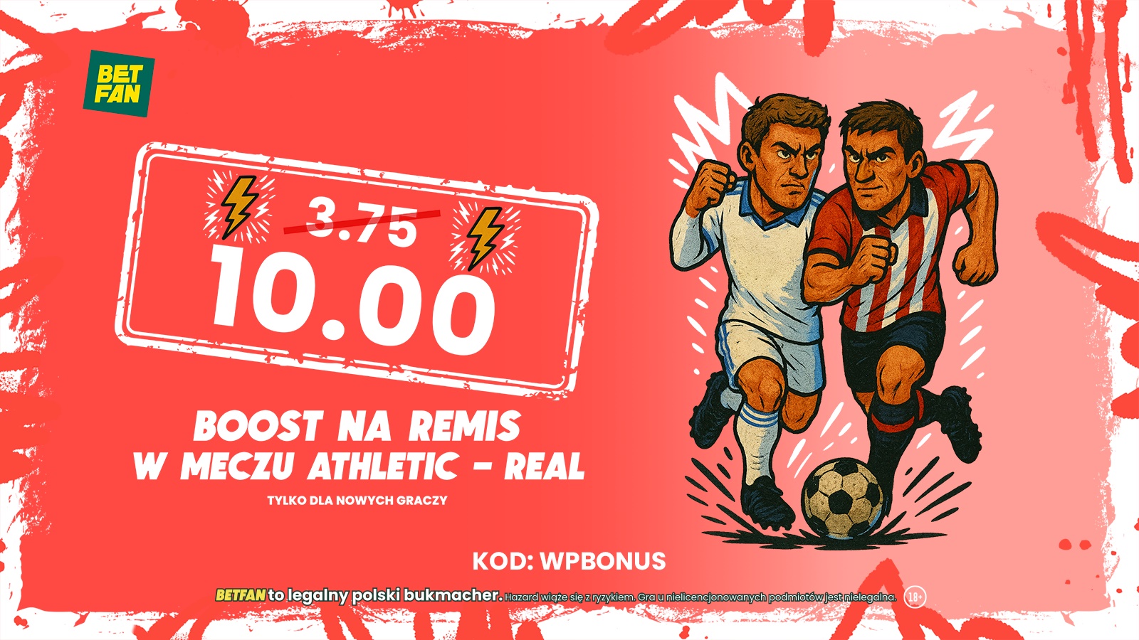 Bukmacher oszalał! Kurs 10.00 na przedłużenie serii Realu Madryt!