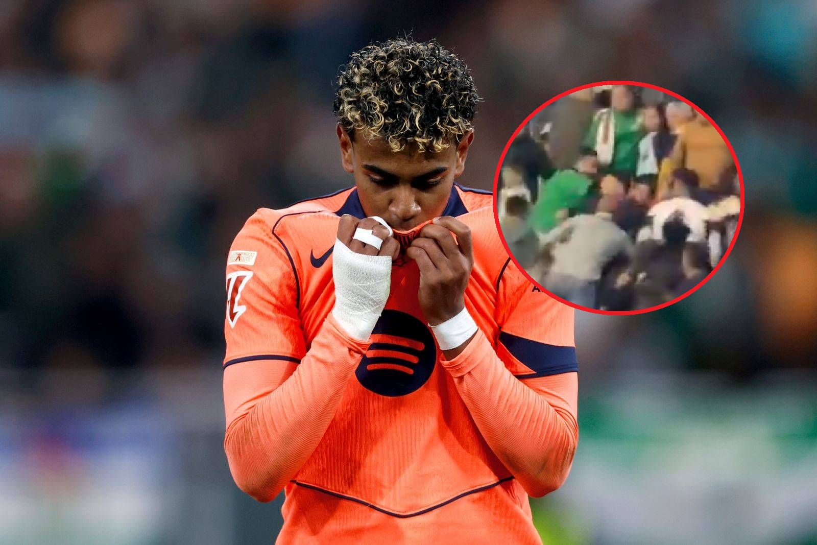 Skandal na trybunach podczas meczu FC Barcelony