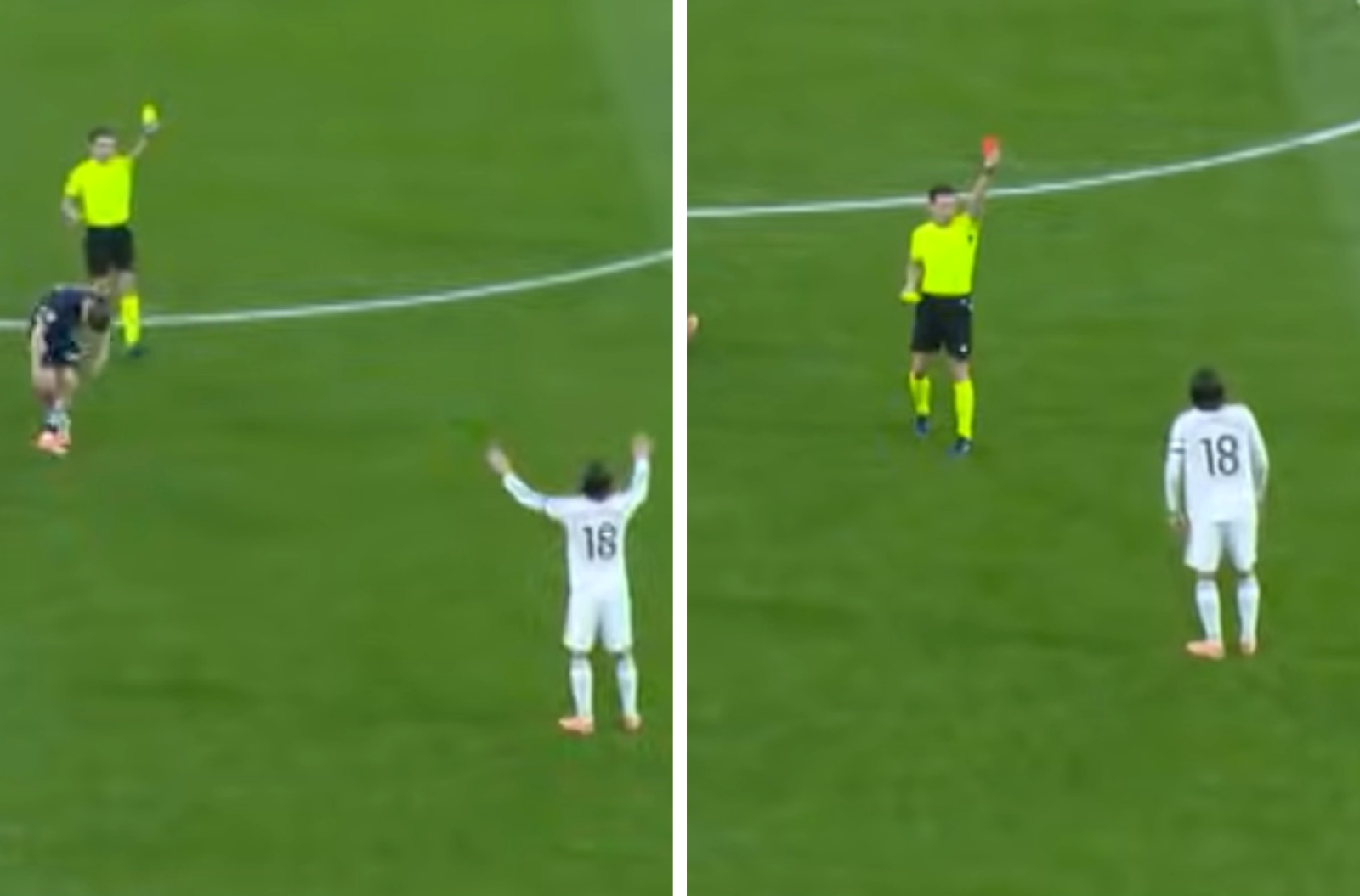 Dostał żółtą. Trzy sekundy i... czerwona. Kuriozum w meczu Realu
