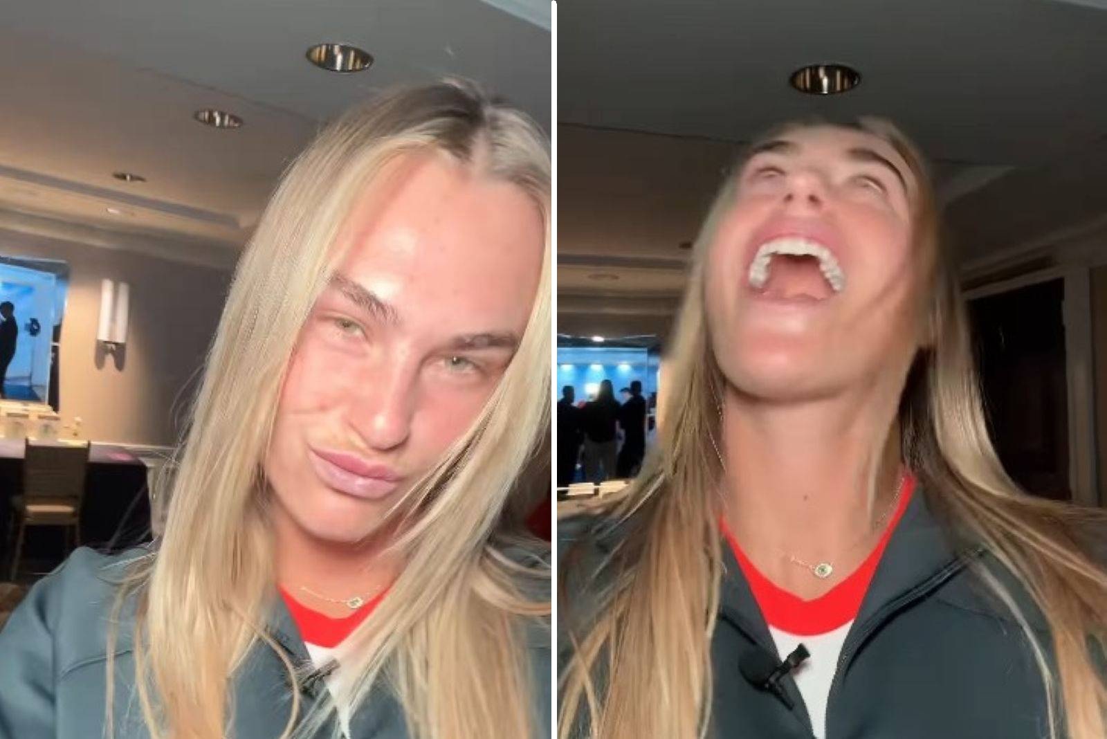 Wideo Sabalenki obiega sieć. Zaczęła szaleć przed obiektywem