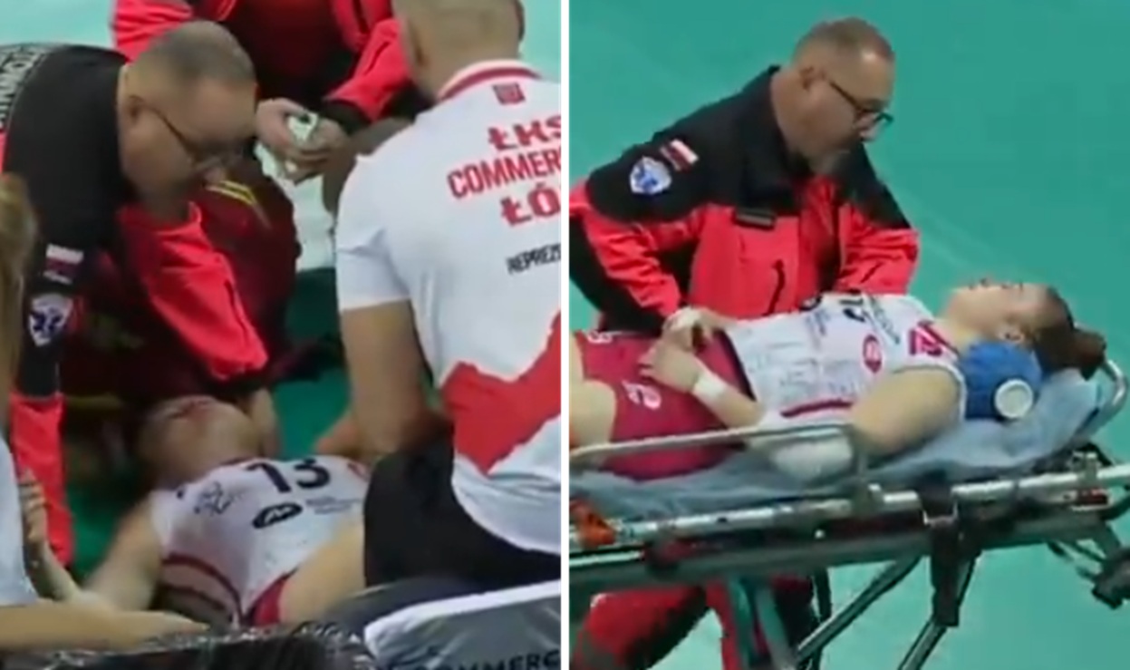 Niepokojące obrazki w Łodzi. Siatkarka nagle zasłabła