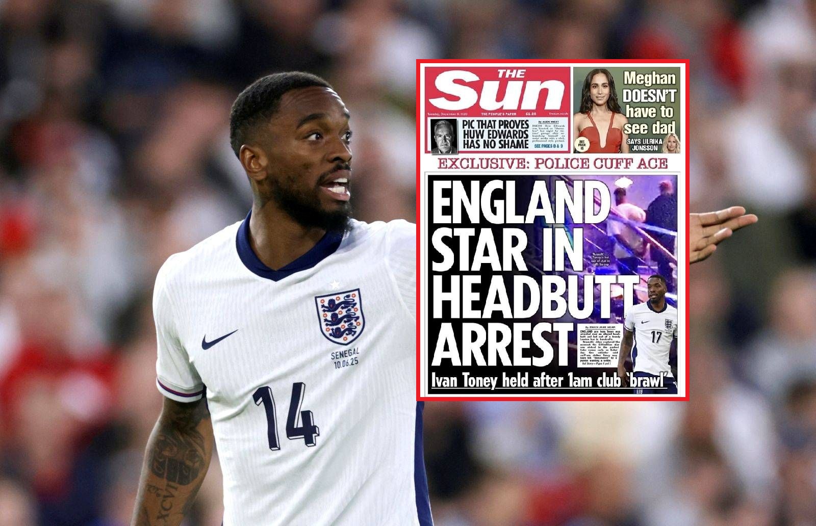 Uderzył kibica. Reprezentant Anglii aresztowany. Jest film z akcji policji