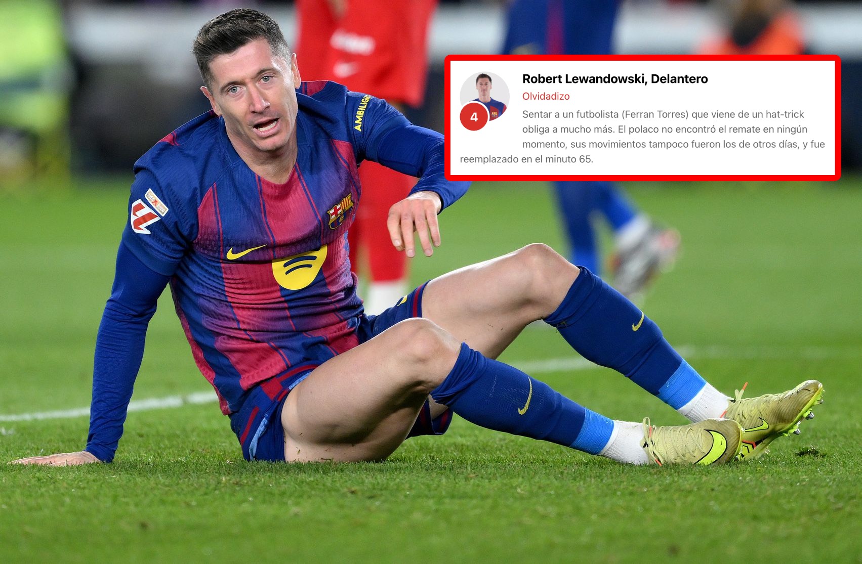 Hiszpanie nie oszczędzili Lewandowskiego. Oceny mówią wszystko