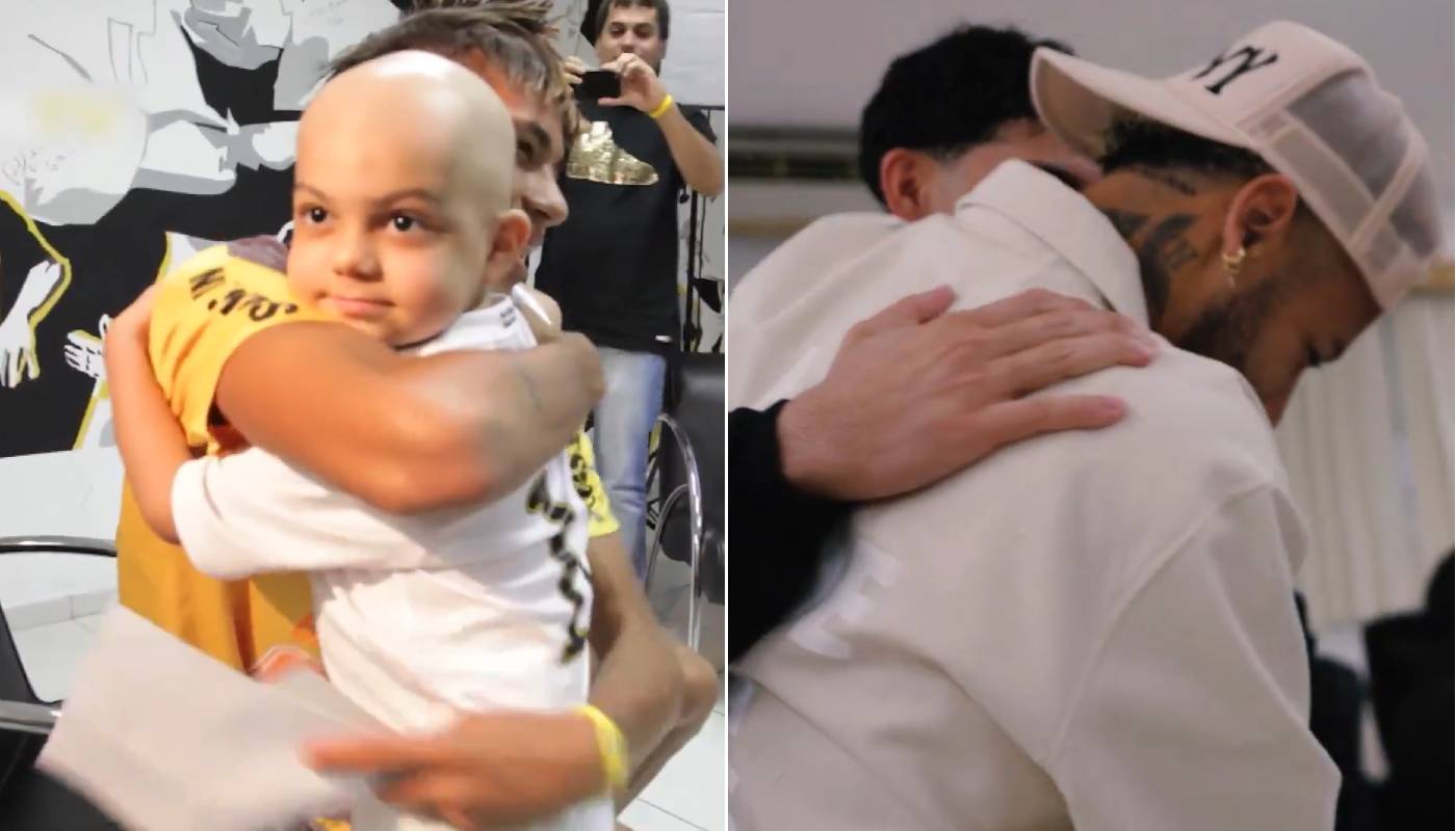 Wzruszające spotkanie Neymara. Minęło 13 lat, po chorobie nie ma śladu