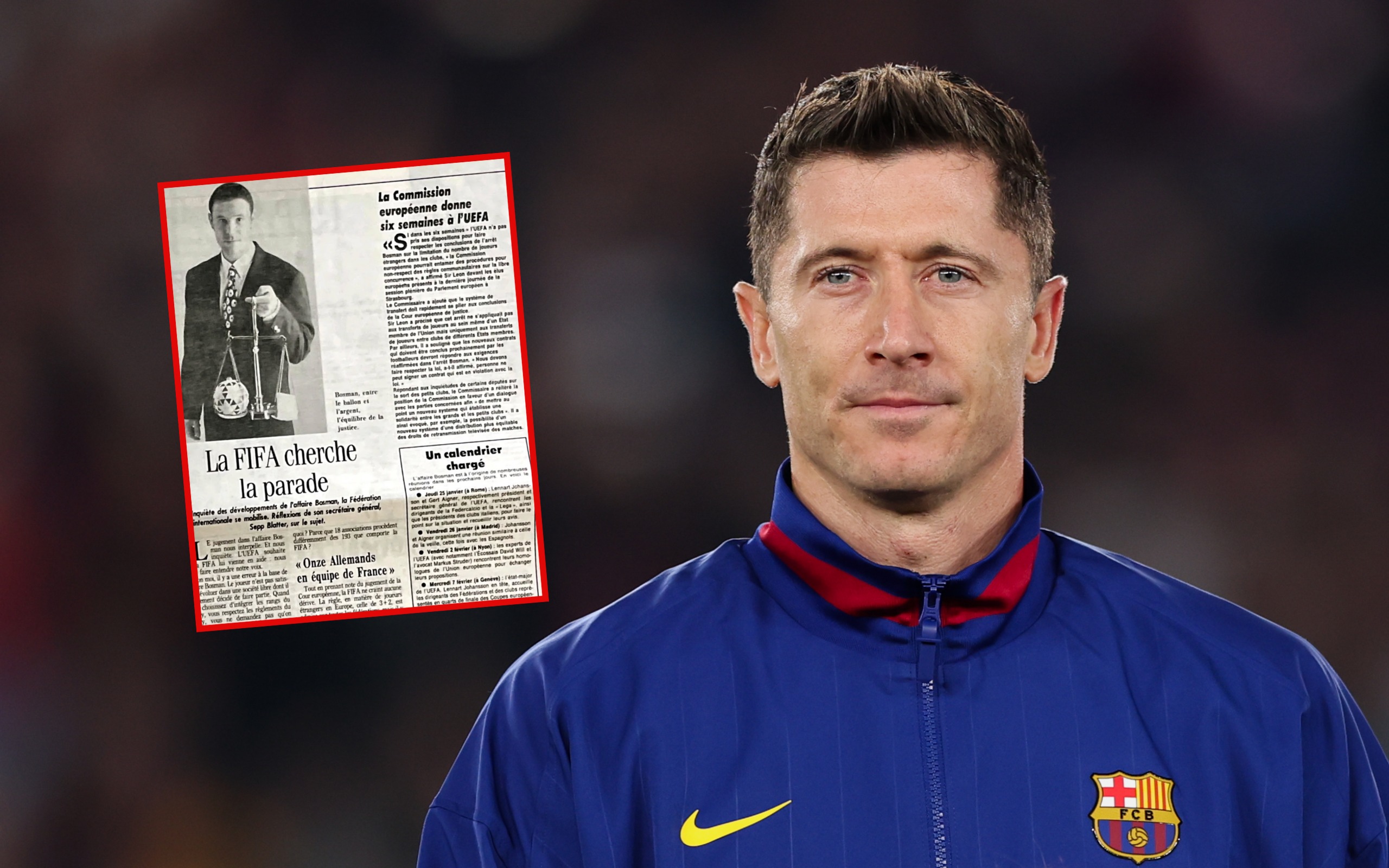 30 lat temu zapadł wyrok, który zmienił futbol. Zyskał też Robert Lewandowski