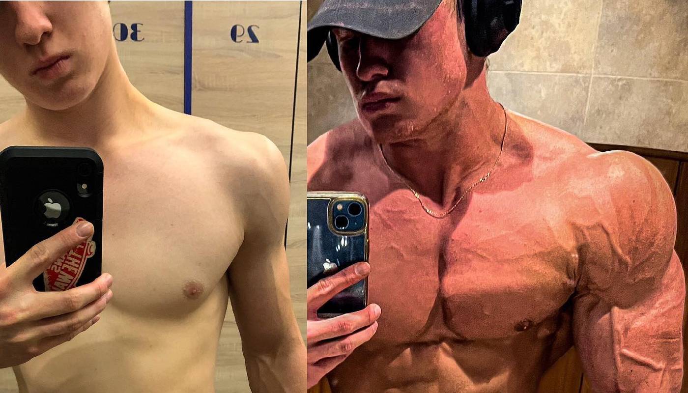 "Nowy Schwarzeneger". Nieprawdopodobna przemiana 21-latka