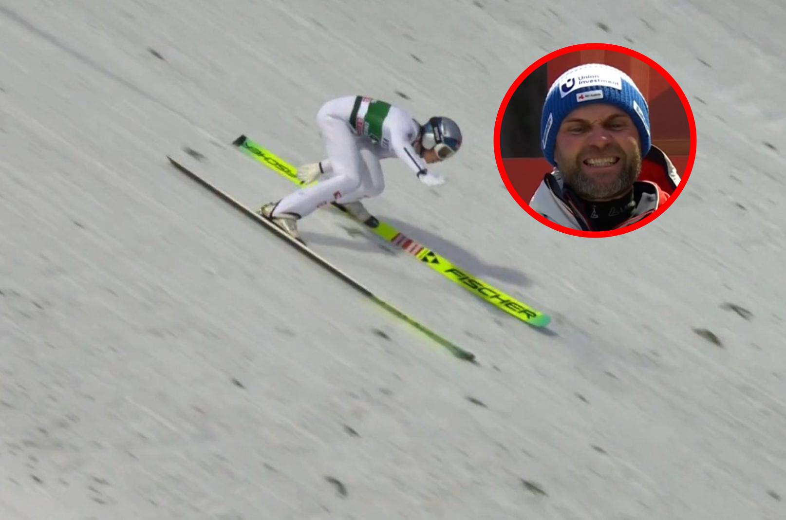 Chwile grozy w Engelbergu. Mina trenera mówi wszystko