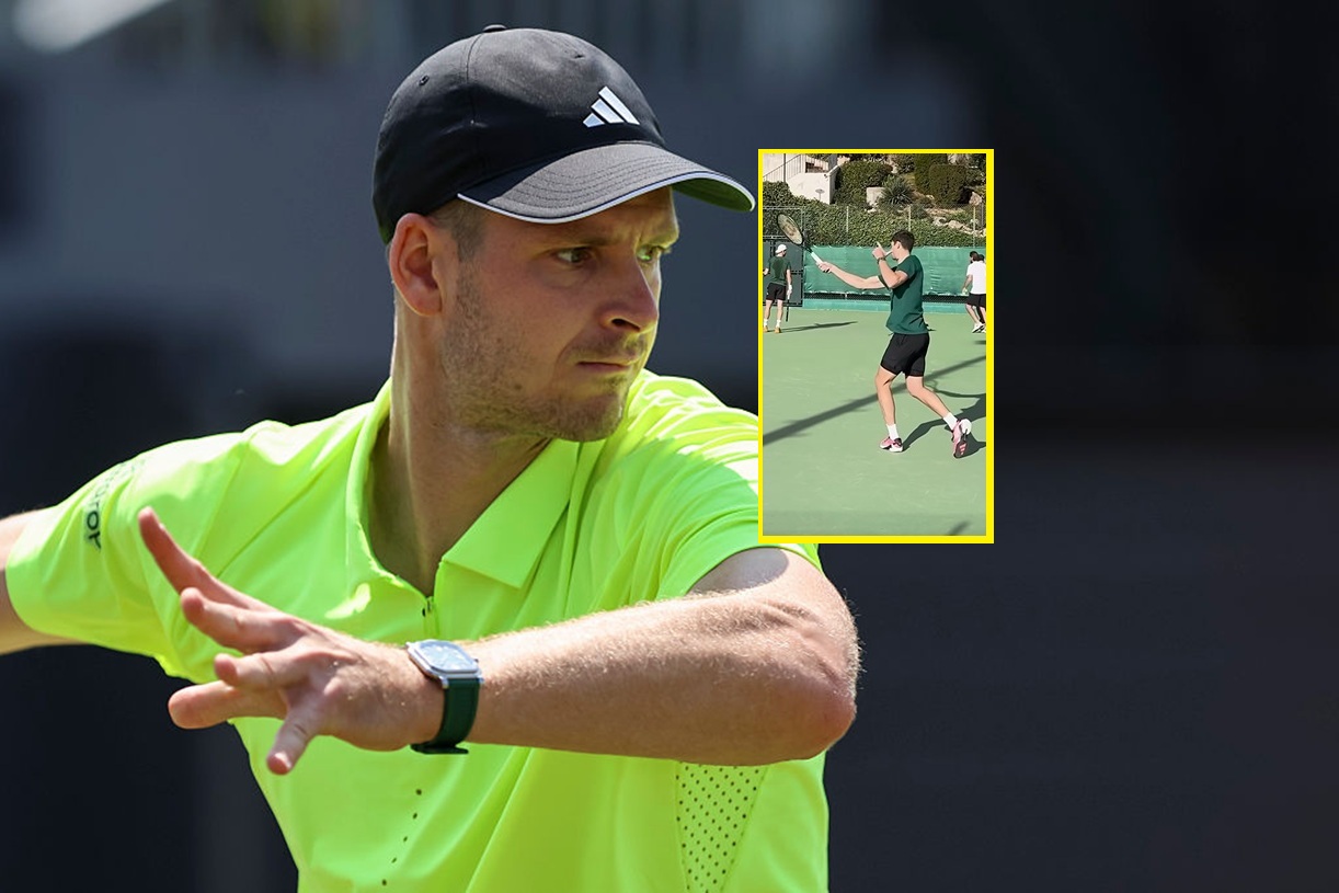 To tutaj Hurkacz przygotowuje się do powrotu. Towarzystwo ma doborowe