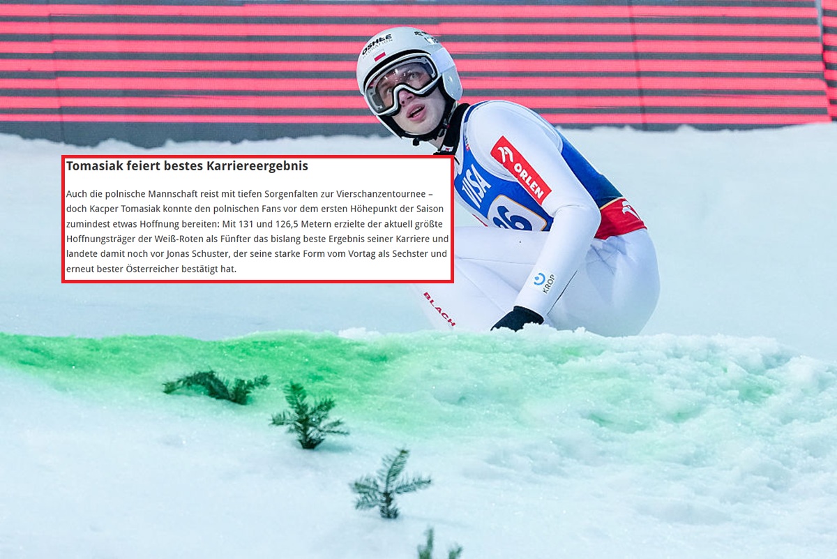 Niemieckie media dostrzegły Tomasiaka. "Dał odrobinę nadziei"