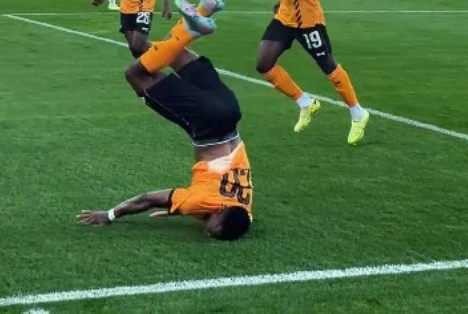 Dramatyczne obrazki tuż po golu. Mogło skończyć się tragicznie