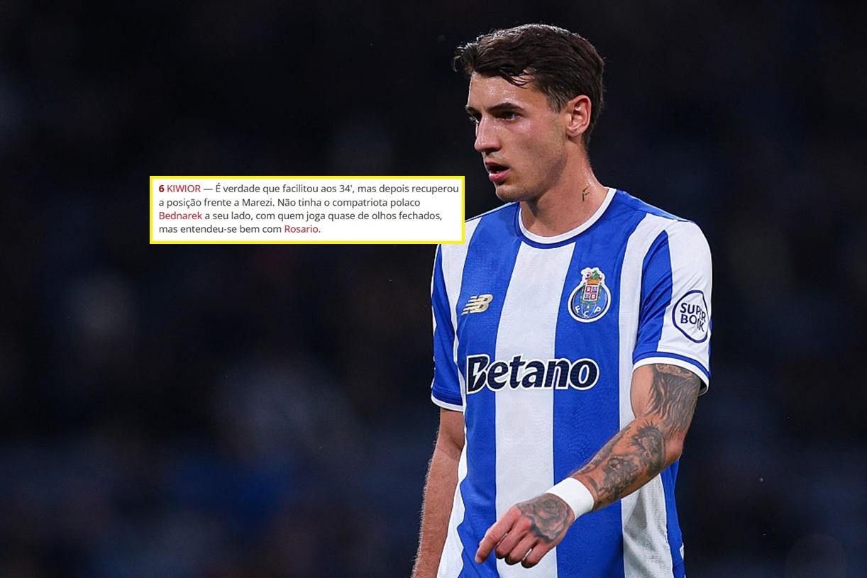 Kiwior tym razem bez Bednarka. Tak jego występ ocenili Portugalczycy