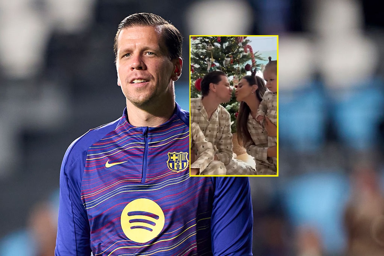 Szczęsny wrzucił świąteczny film z rodziną. Jedno rzuca się w oczy