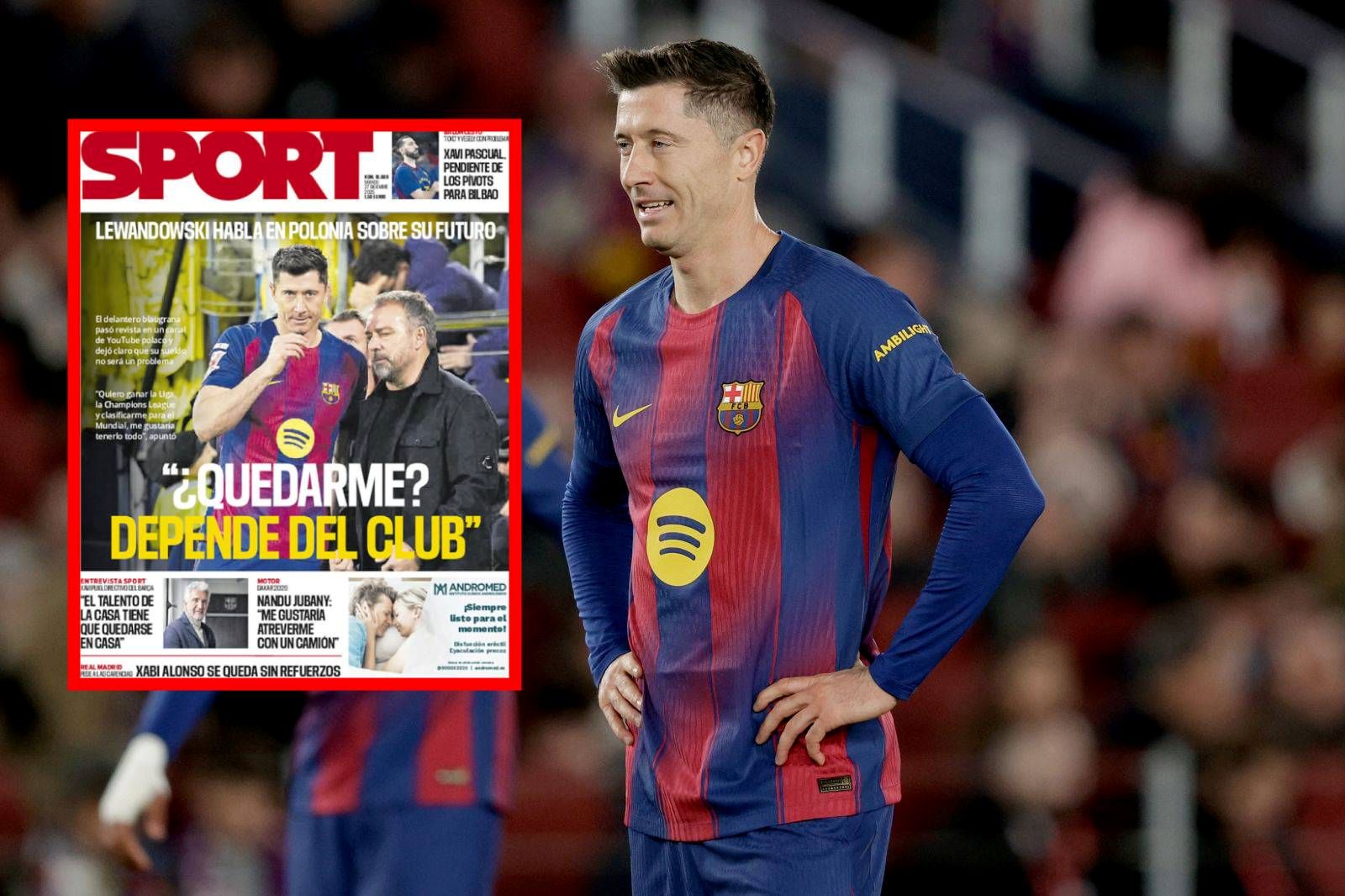 Lewandowski na okładce hiszpańskiego dziennika. Tak piszą o jego przyszłości