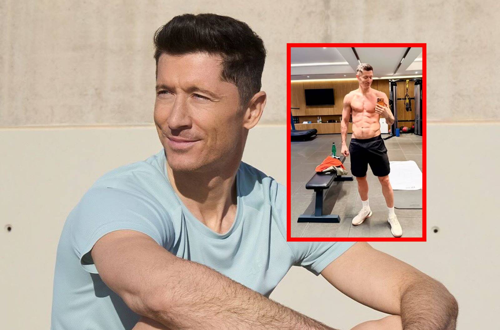 Lewandowski ściągnął koszulkę. Fani oszaleli