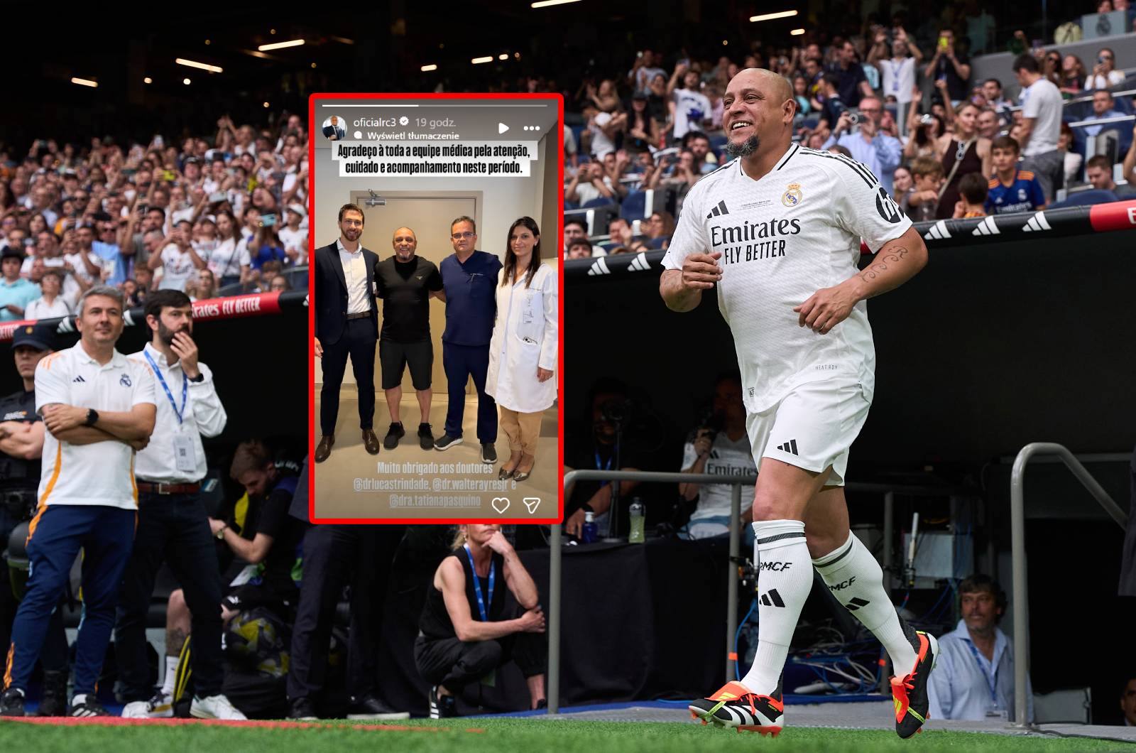 Dobre informacje ws. Roberto Carlosa. Zamieścił wpis