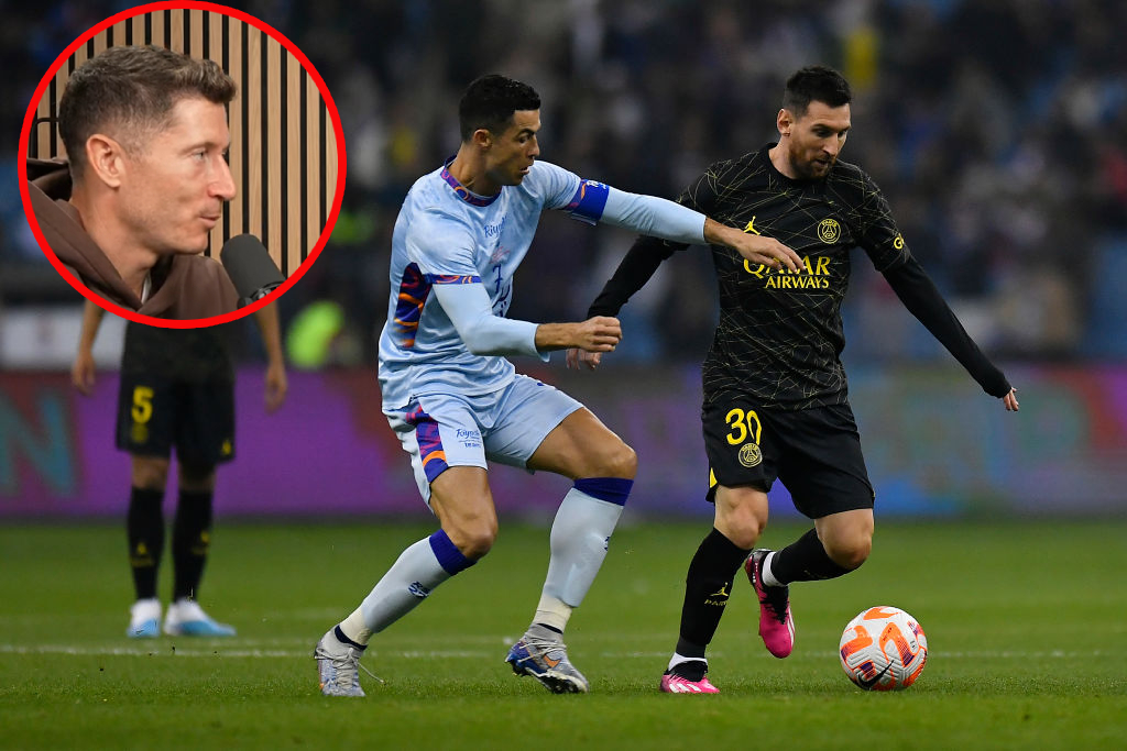 Lewandowski zapytany o Messiego i Ronaldo. "Nawet nie marzyłem"