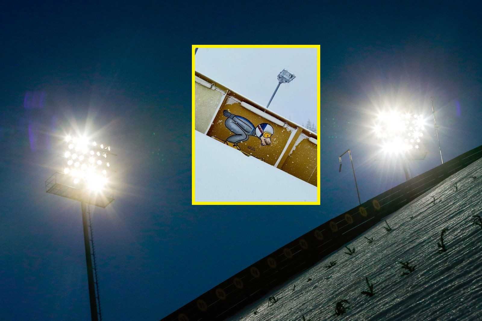 To nie fotomontaż. Spójrzcie na zdjęcie z legendarnej skoczni